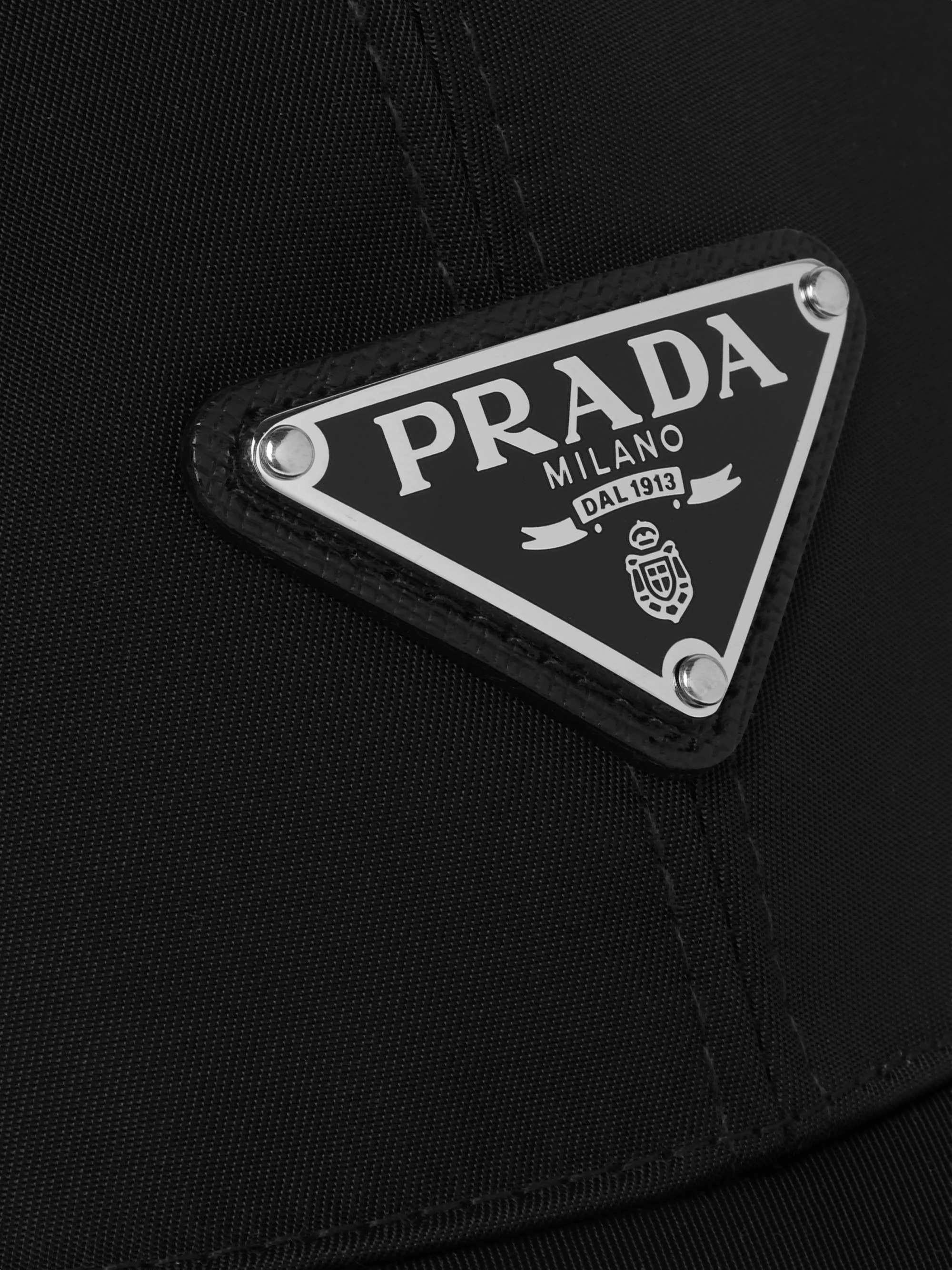 PRADA Logo-Appliquéd Nylon Baseball Cap
