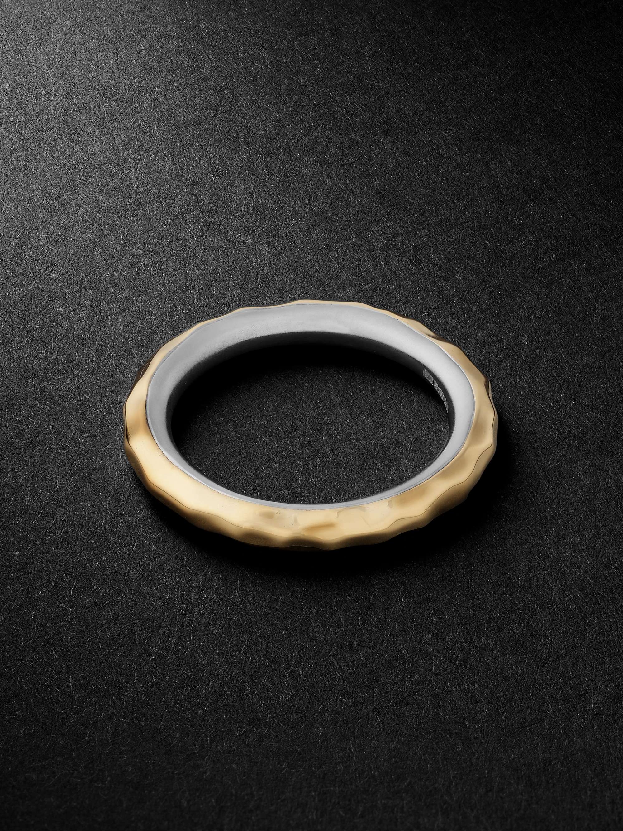 LAUD Fragment Three 18-Karat Yellow and White Gold Ring