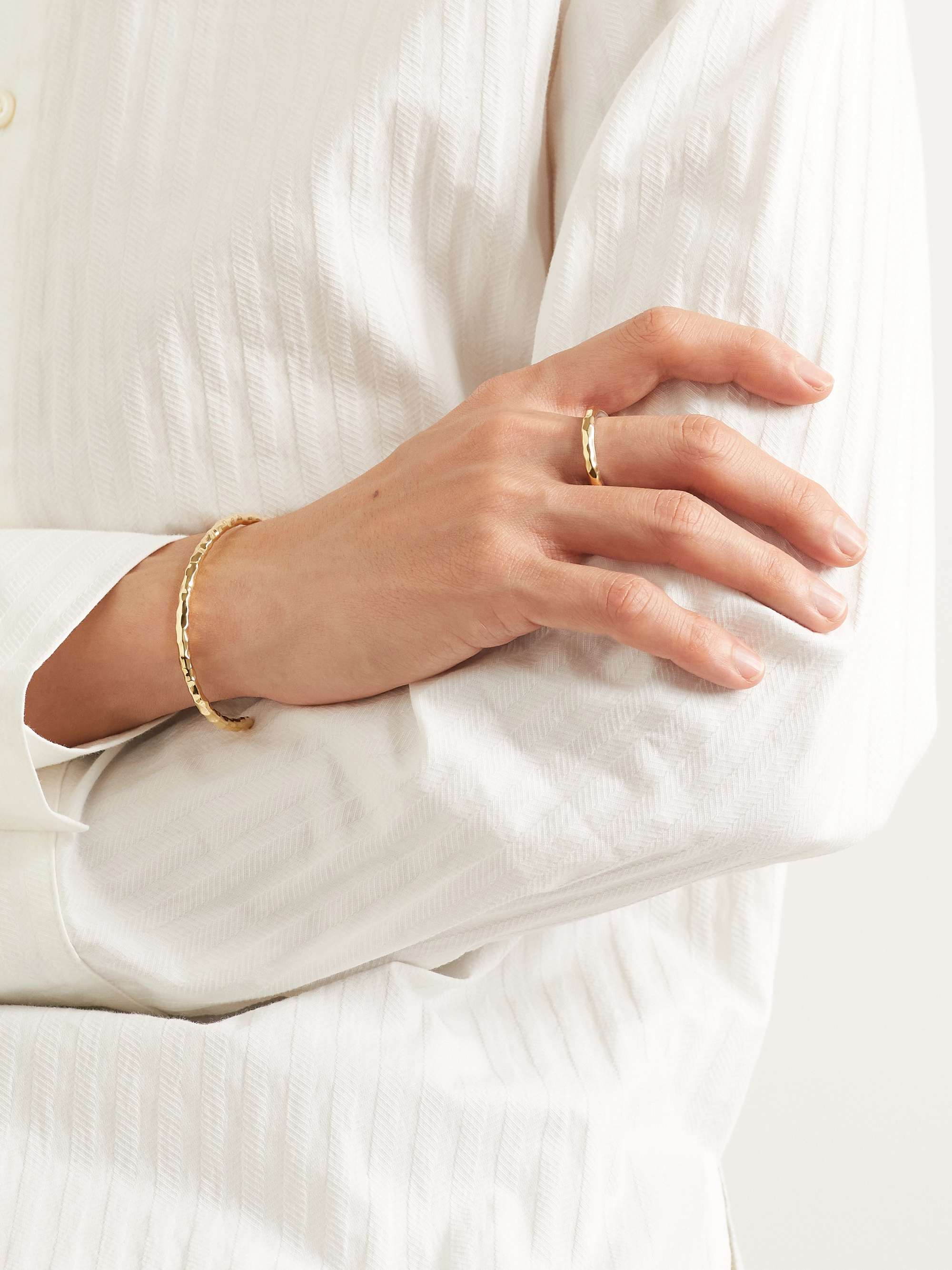 LAUD Fragment Three 18-Karat Yellow and White Gold Ring