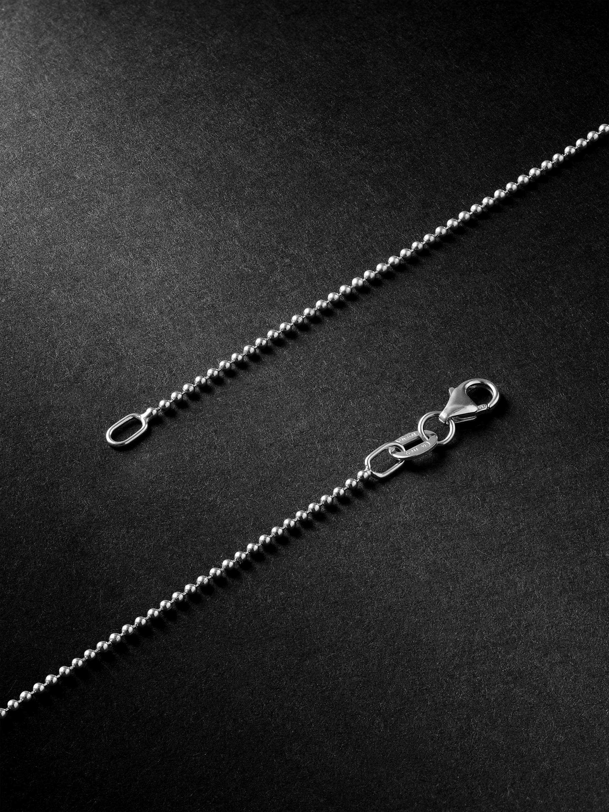 EÉRA Key White Gold, Silver and Diamond Pendant Necklace