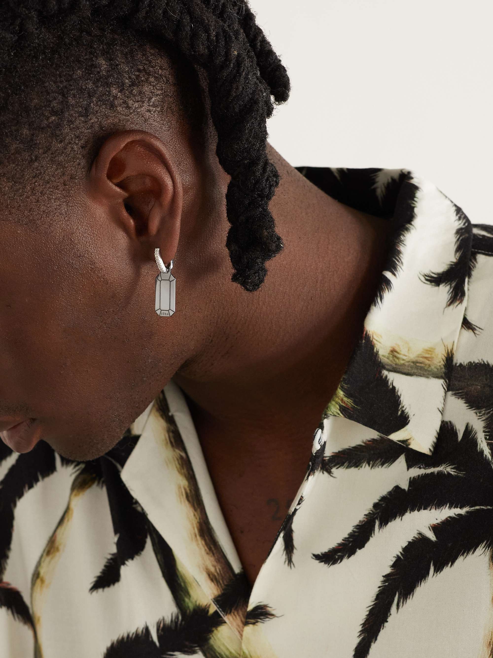 EÉRA Tokyo Blackened Gold Diamond Single Earring