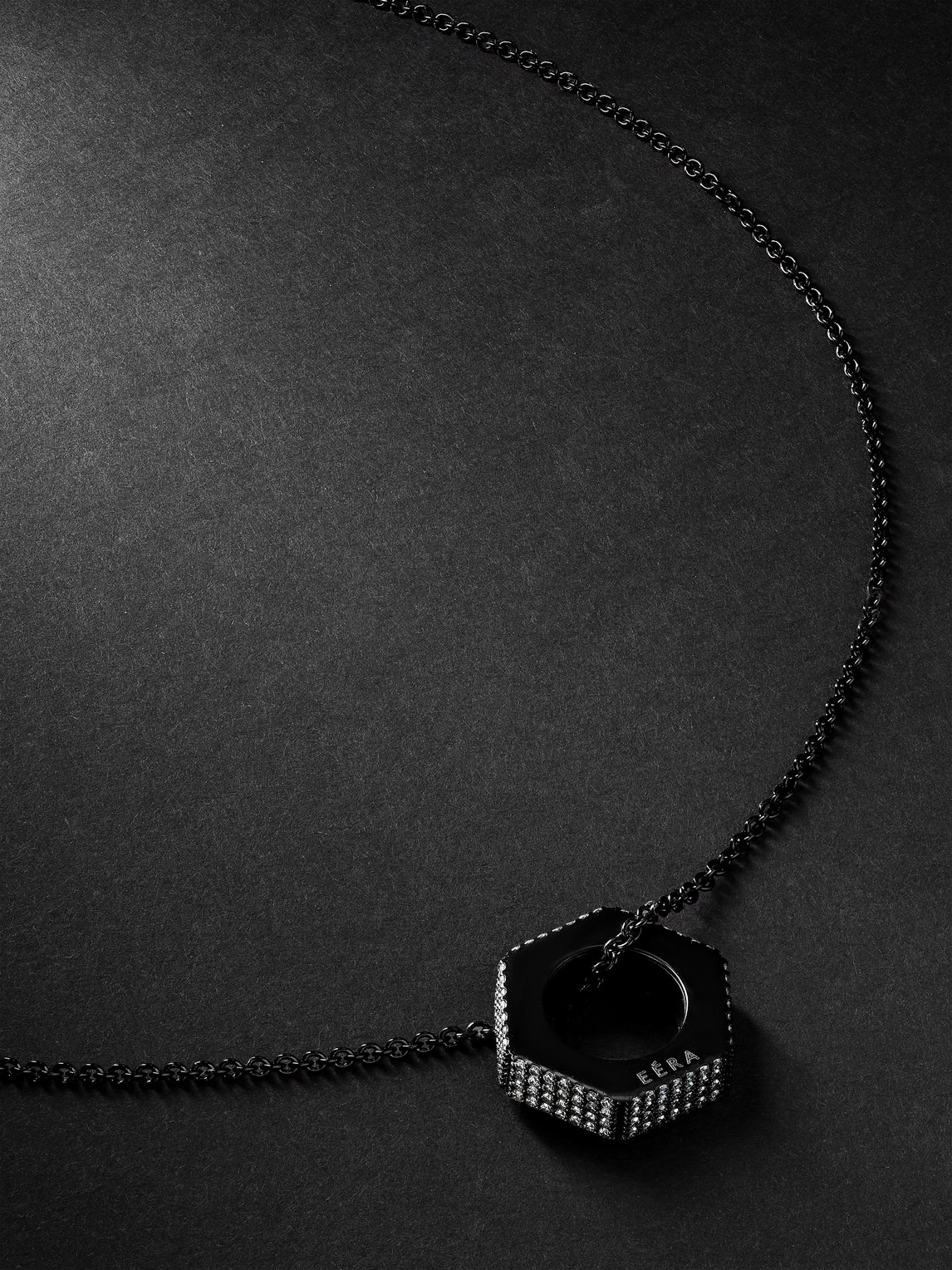 Bullone Gold Diamond Pendant Necklace