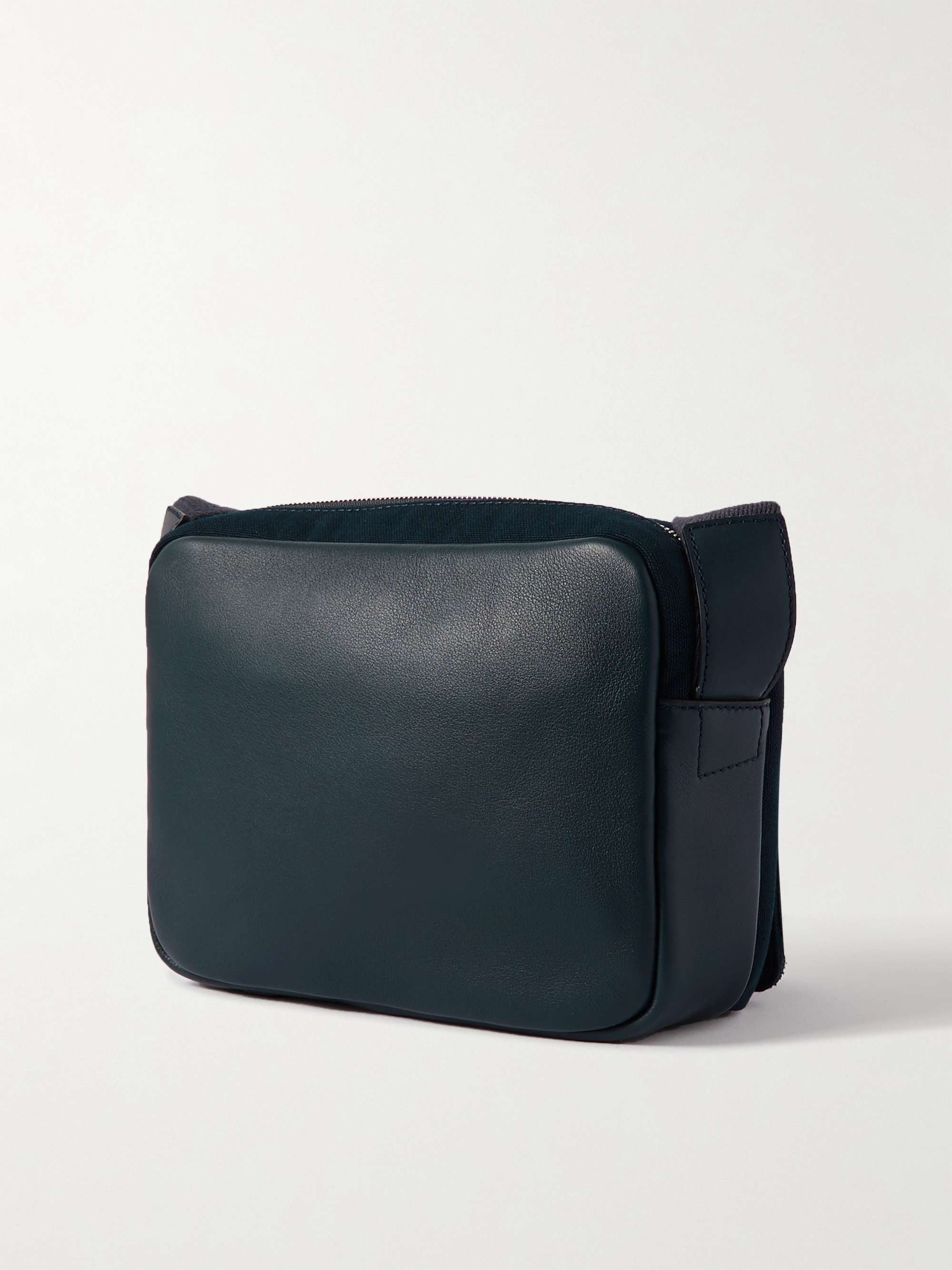 LOEWE Military XS Leather-Trimmed Canvas Messenger Bag