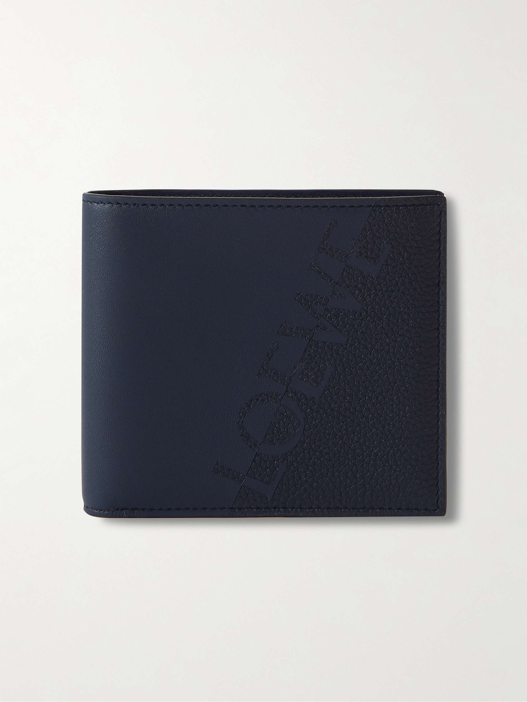 LOEWE Logo-Detailed Leather Billfold Wallet for Men | MR PORTER