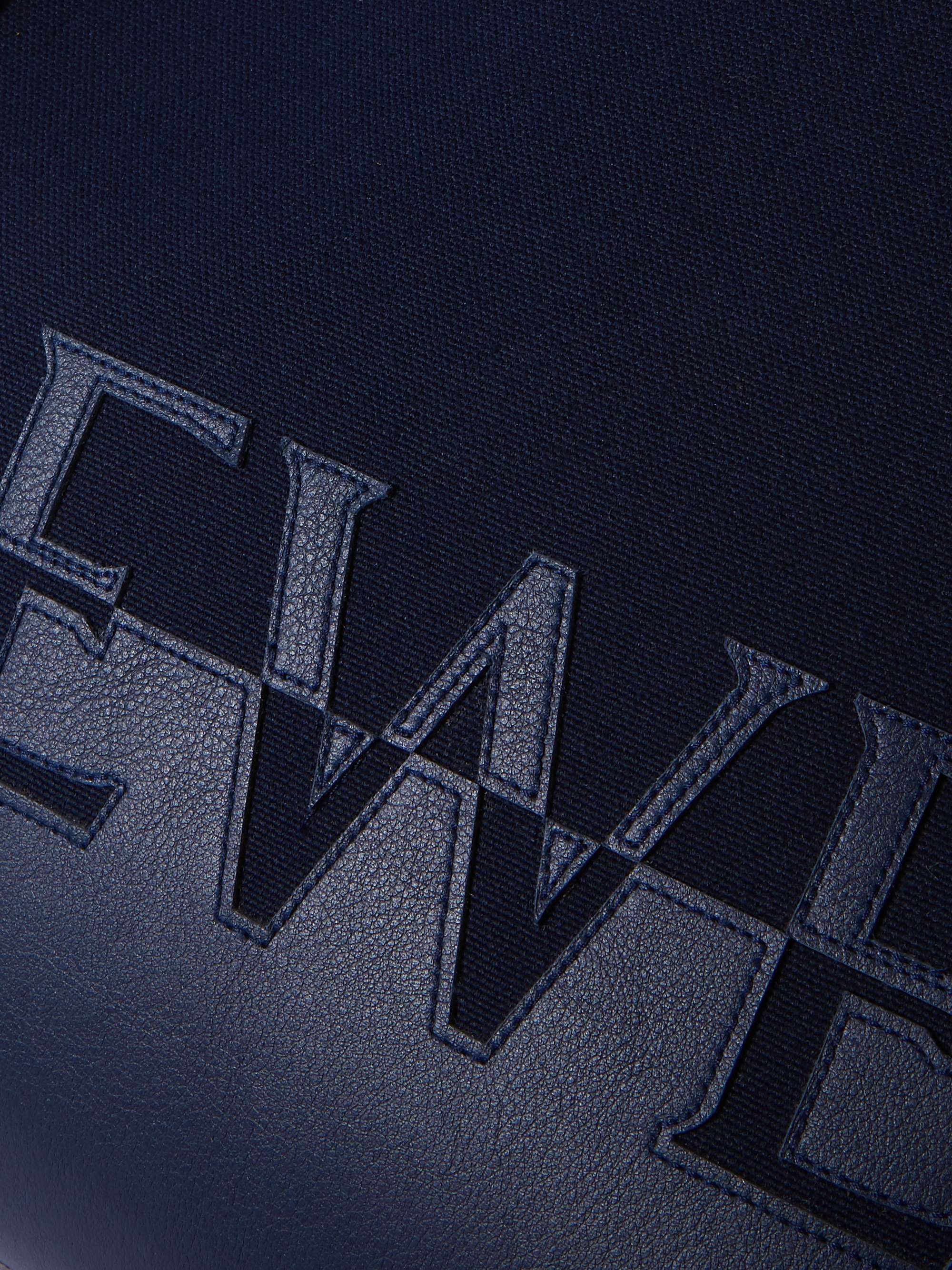 LOEWE Leather-Trimmed Canvas Tote Bag