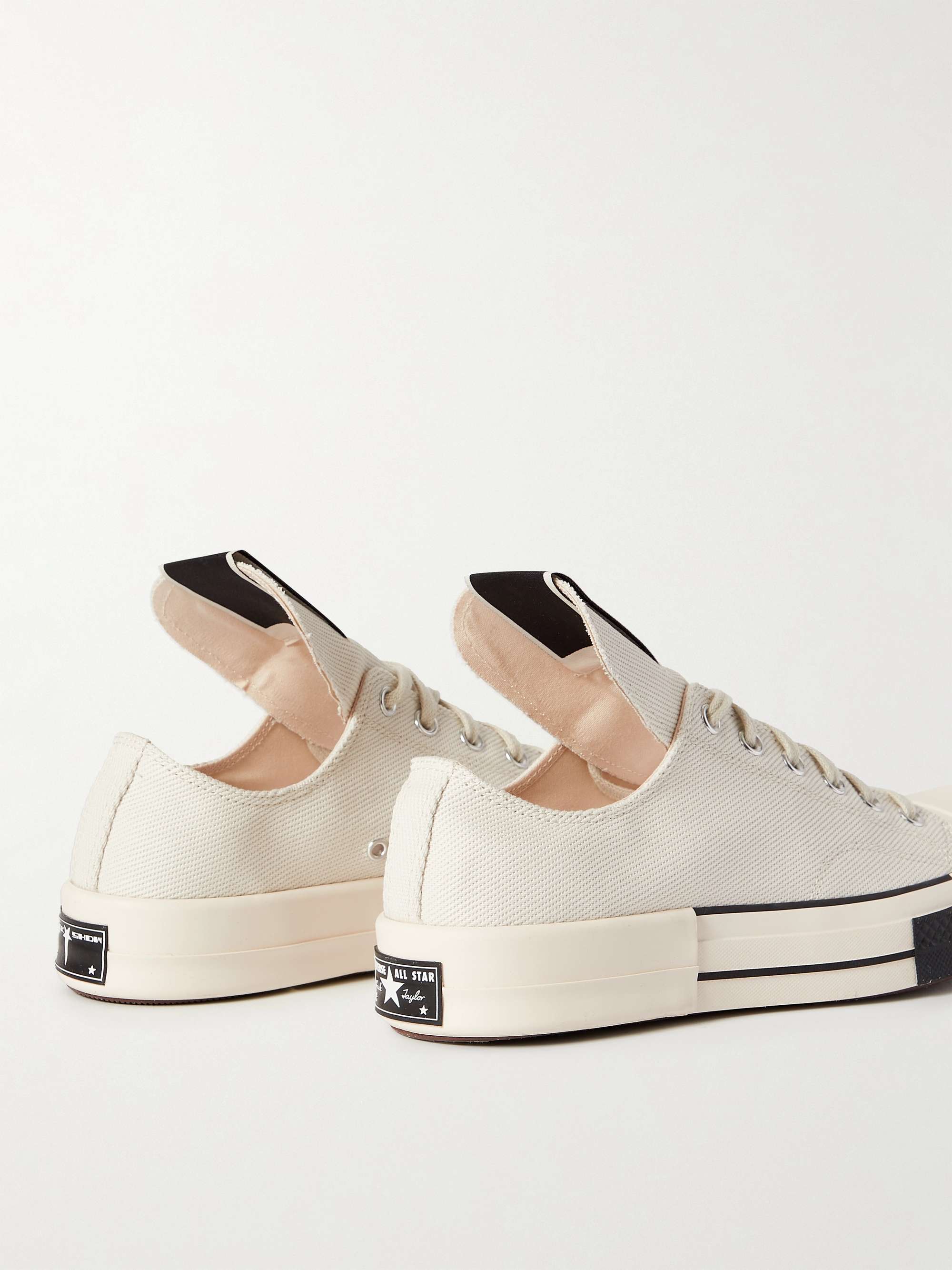 RICK OWENS + Converse DRKSTAR OX Canvas Sneakers