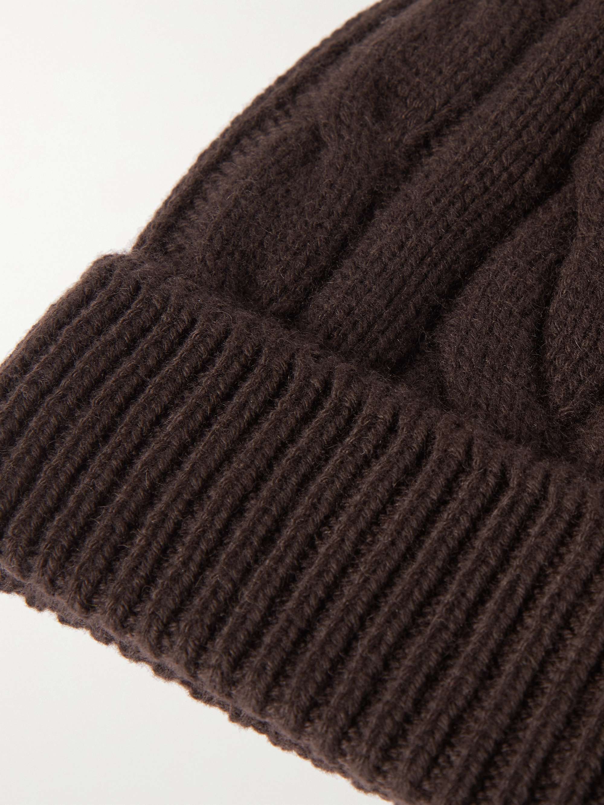 LORO PIANA Cable-Knit Baby Cashmere Beanie