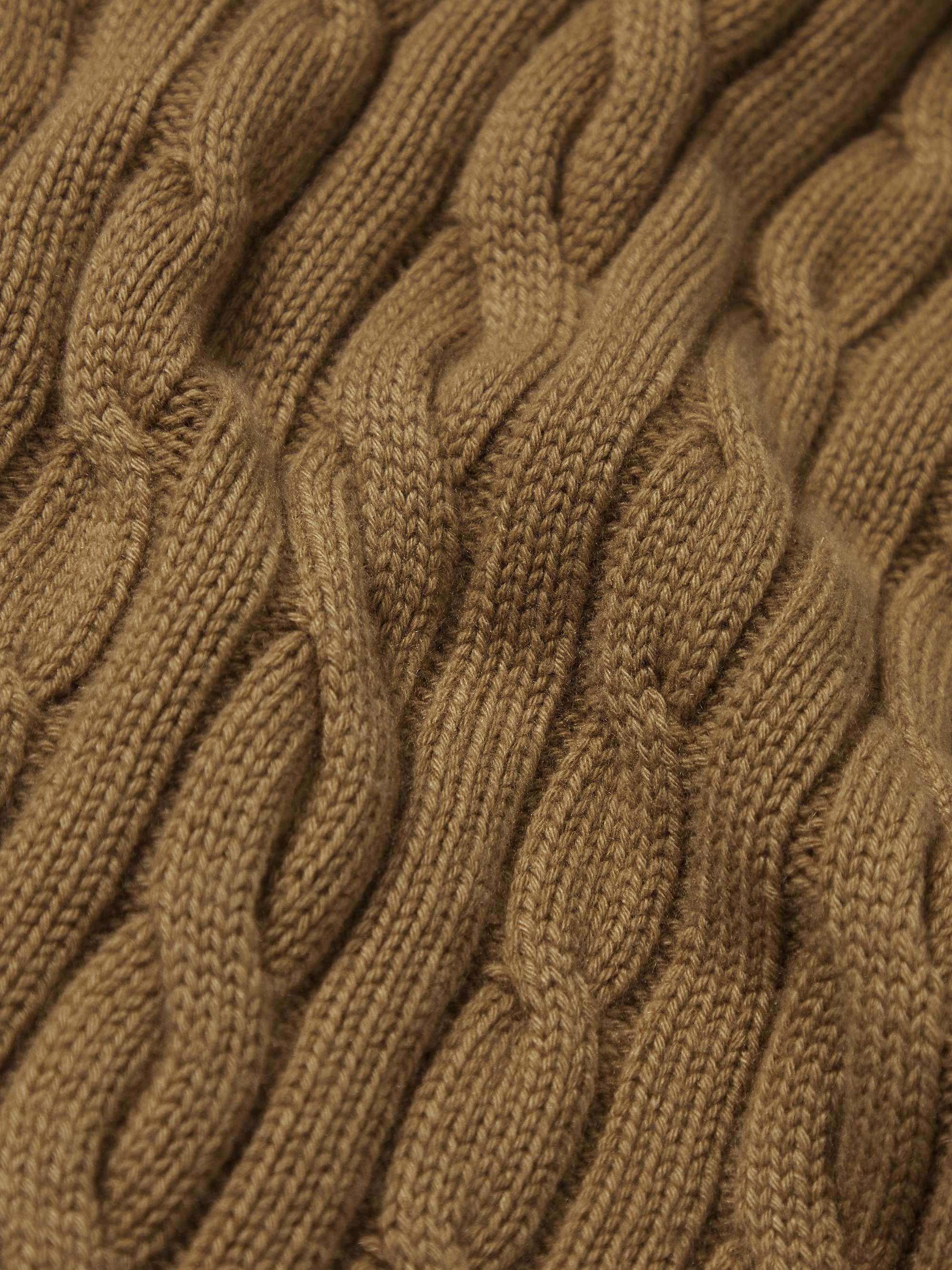 LORO PIANA Cable-Knit Baby Cashmere Scarf