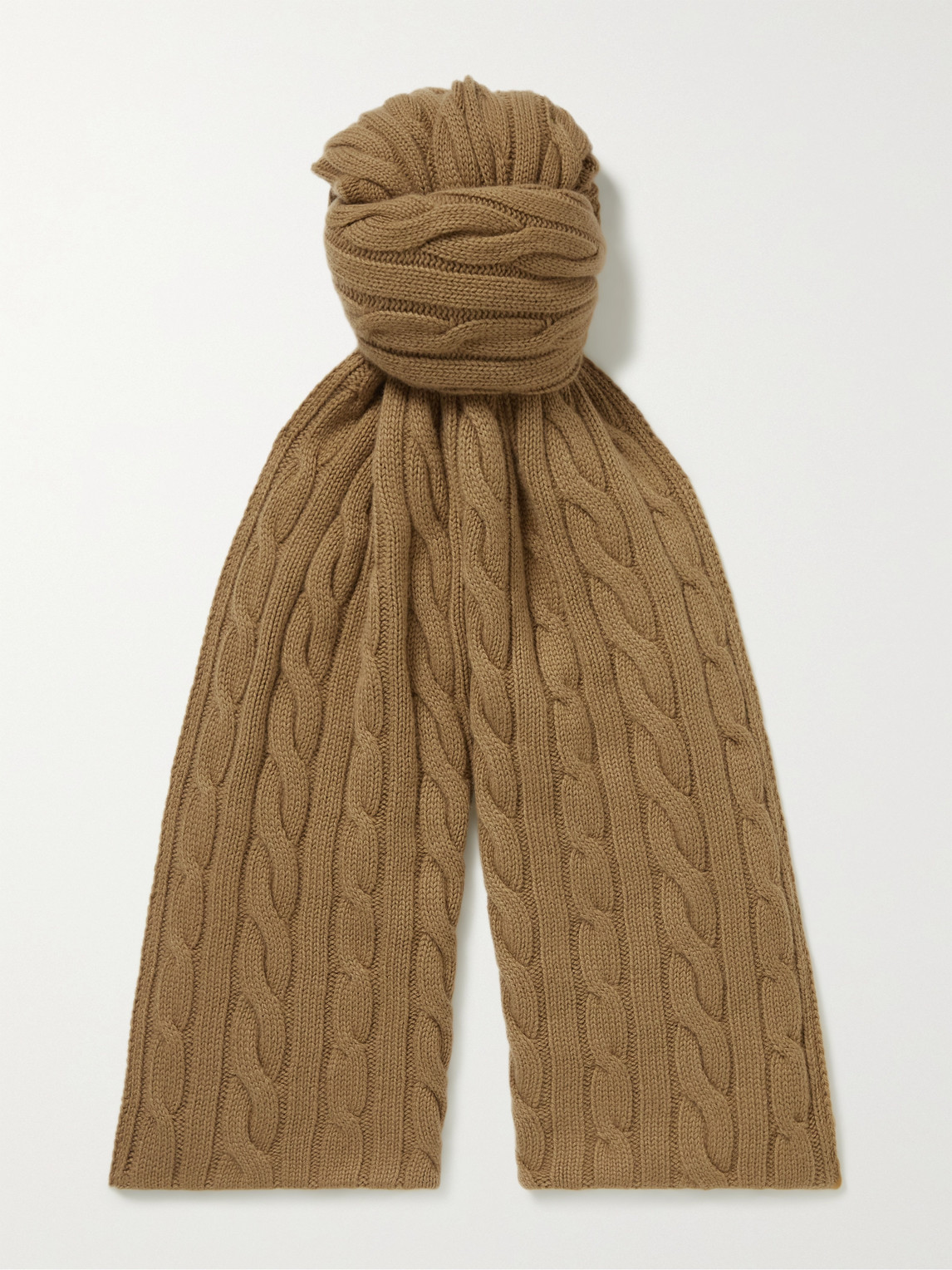 Loro Piana Cable-Knit Baby Cashmere Scarf - Men