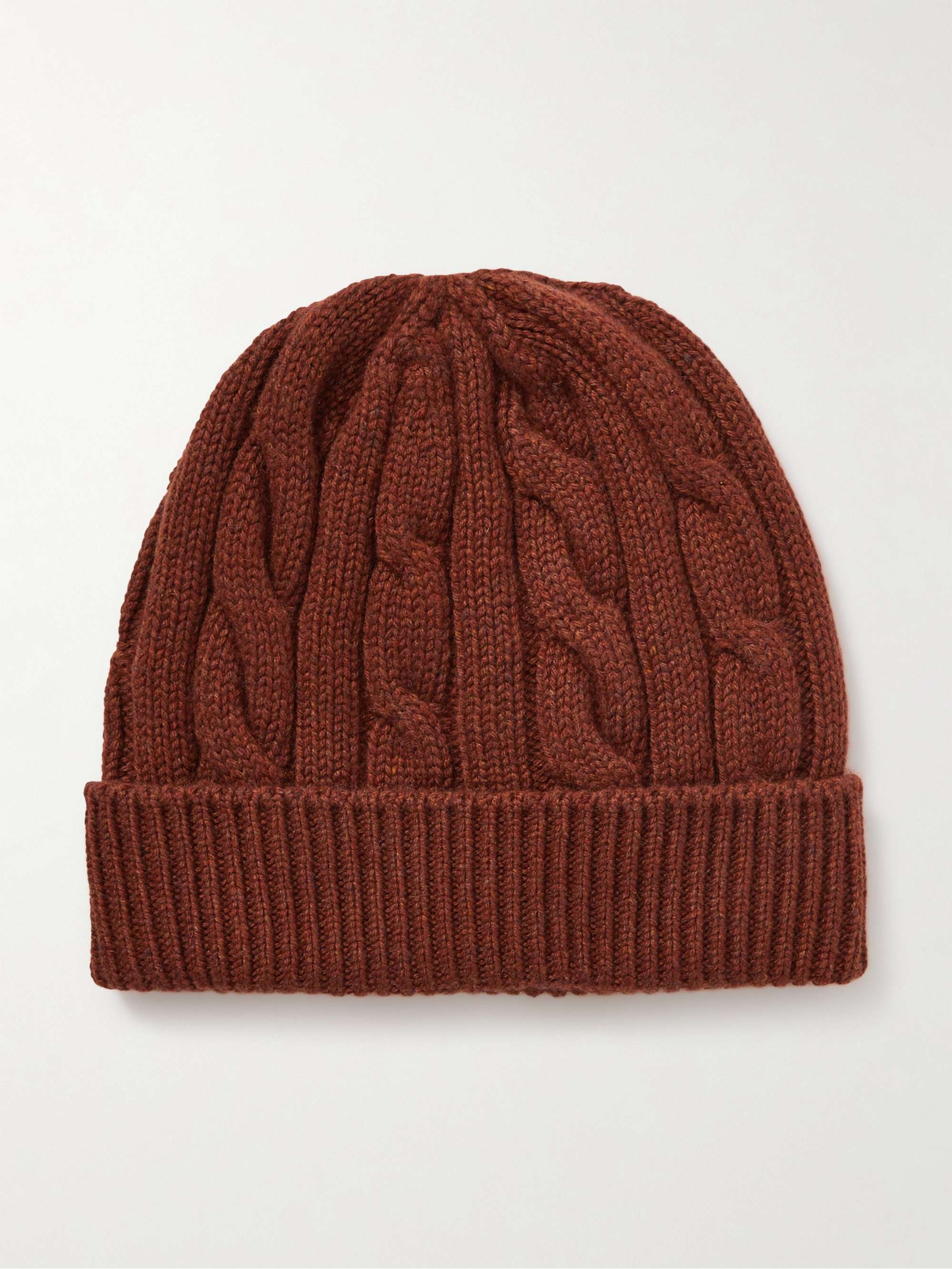 LORO PIANA Cable-Knit Baby Cashmere Beanie
