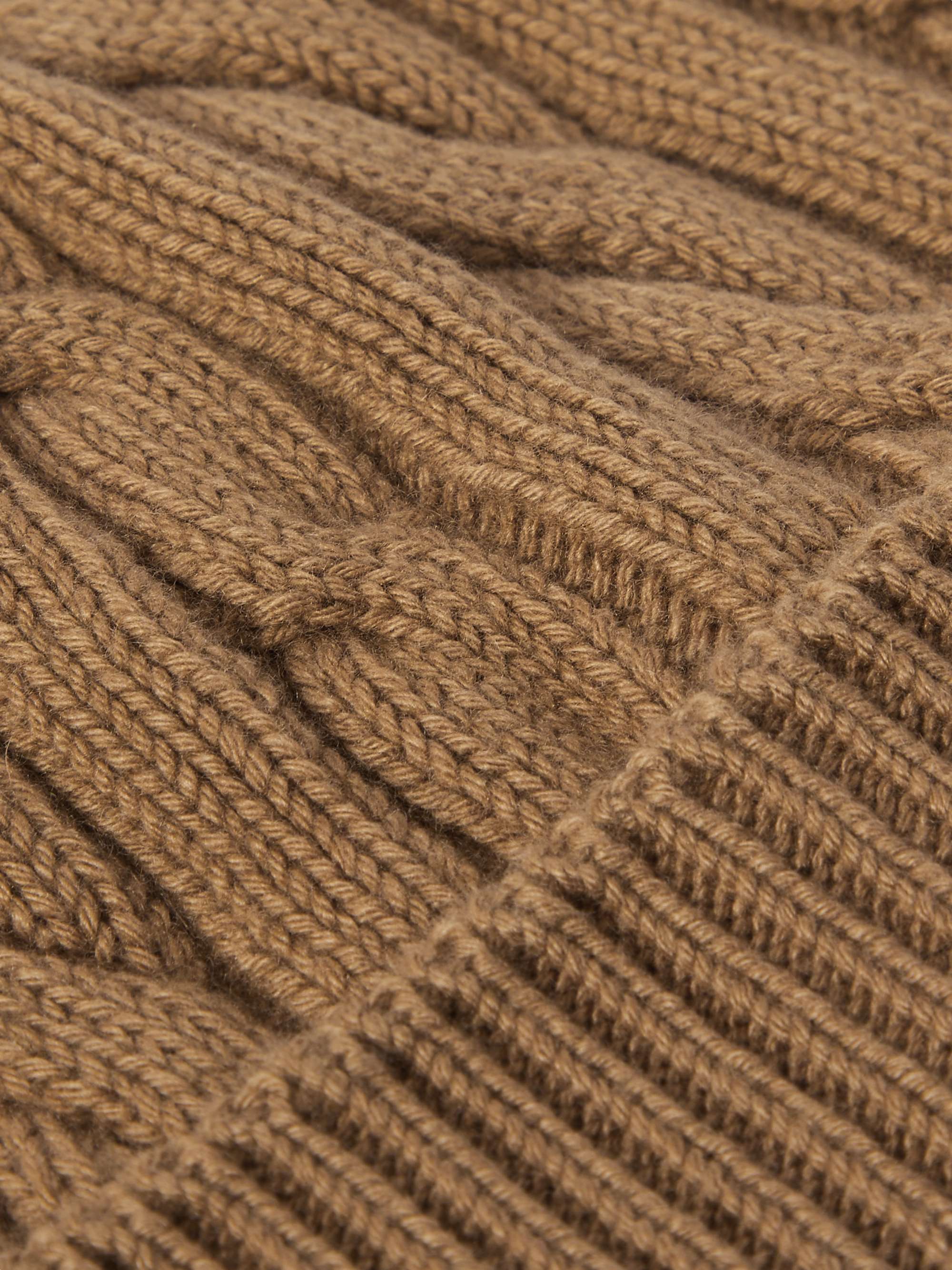 LORO PIANA Cable-Knit Baby Cashmere Beanie