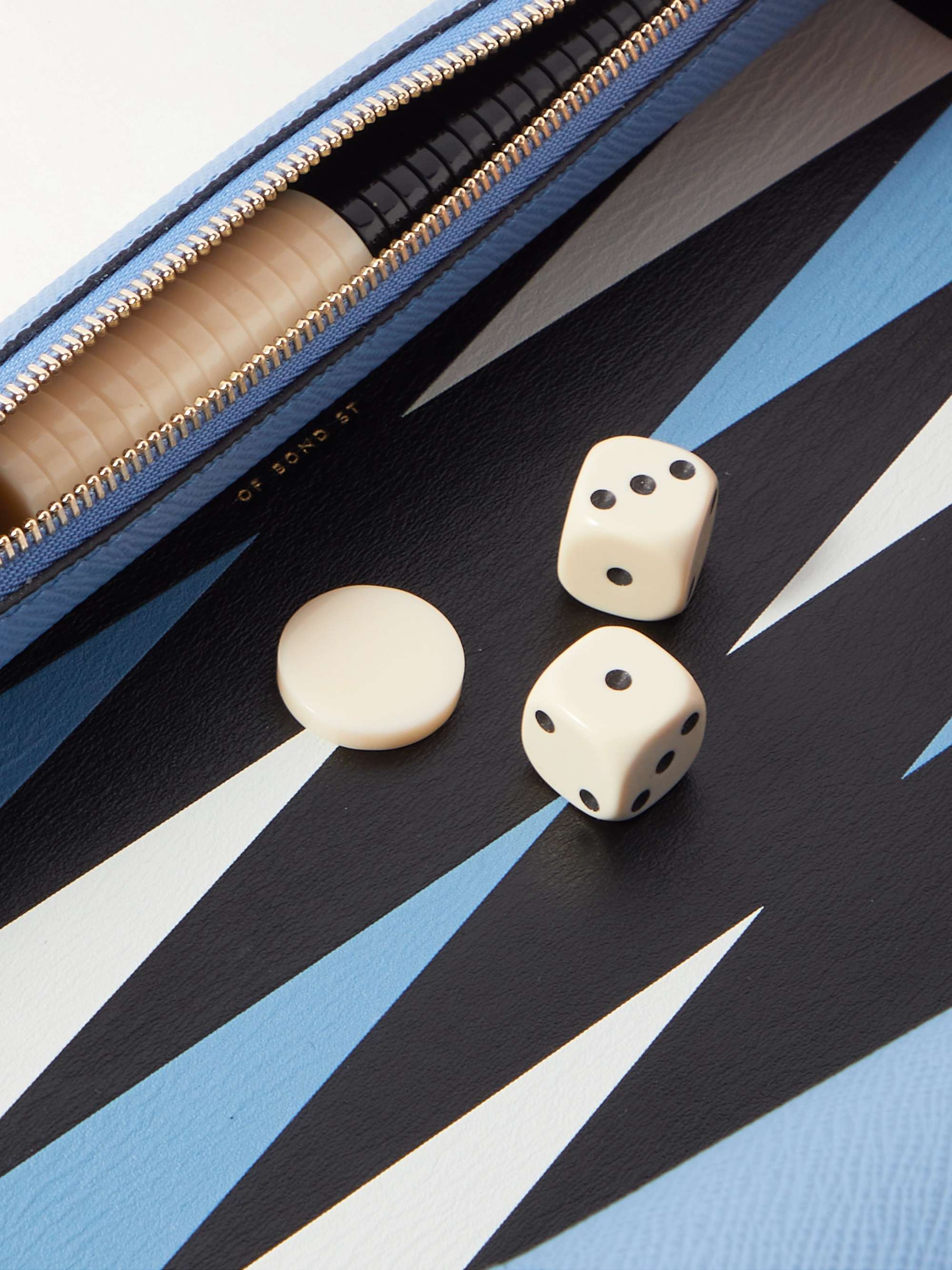 SMYTHSON Travel Panama Cross-Grain Leather Backgammon Roll