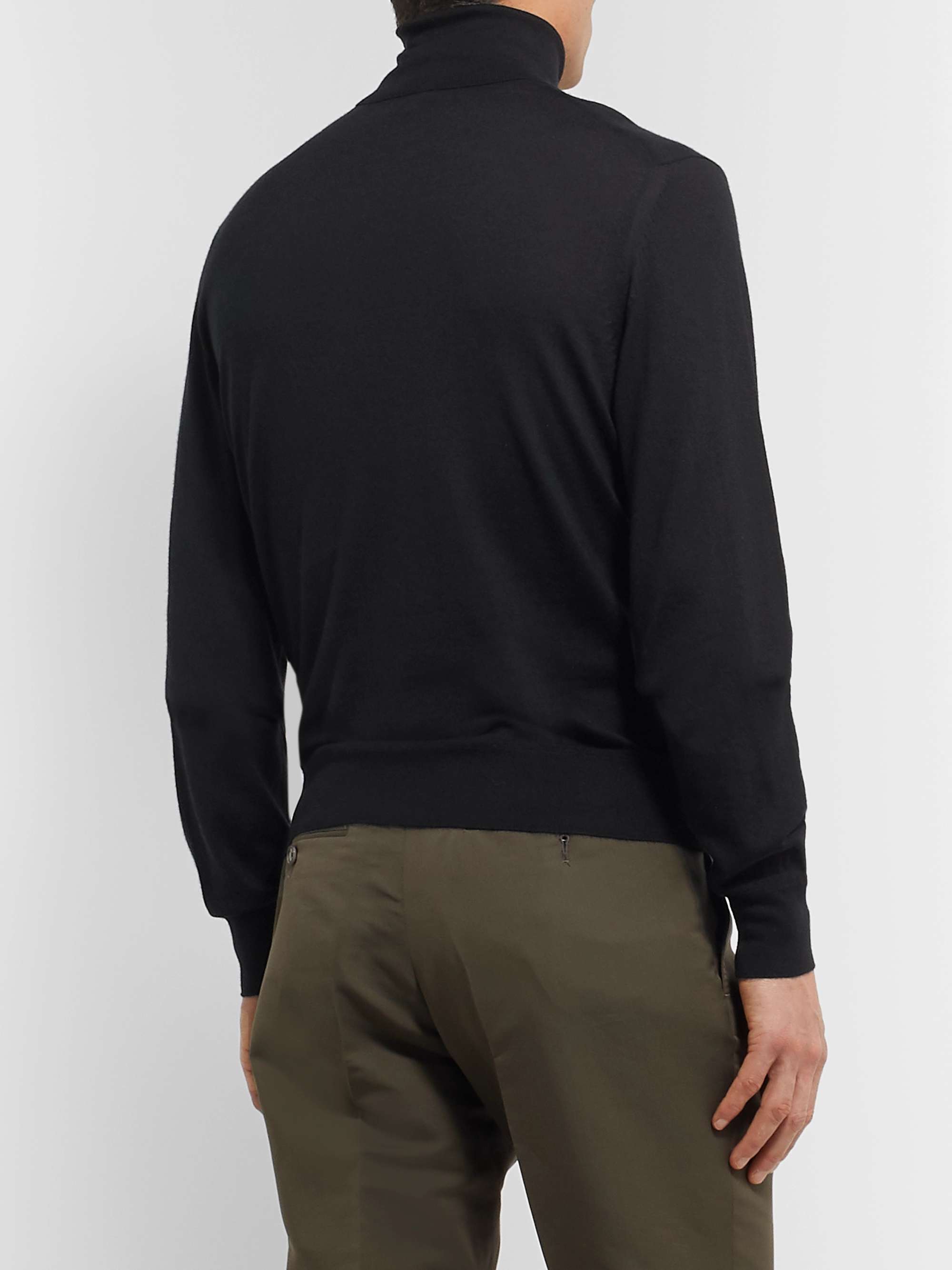 TOM FORD Slim-Fit Cashmere and Silk-Blend Rollneck