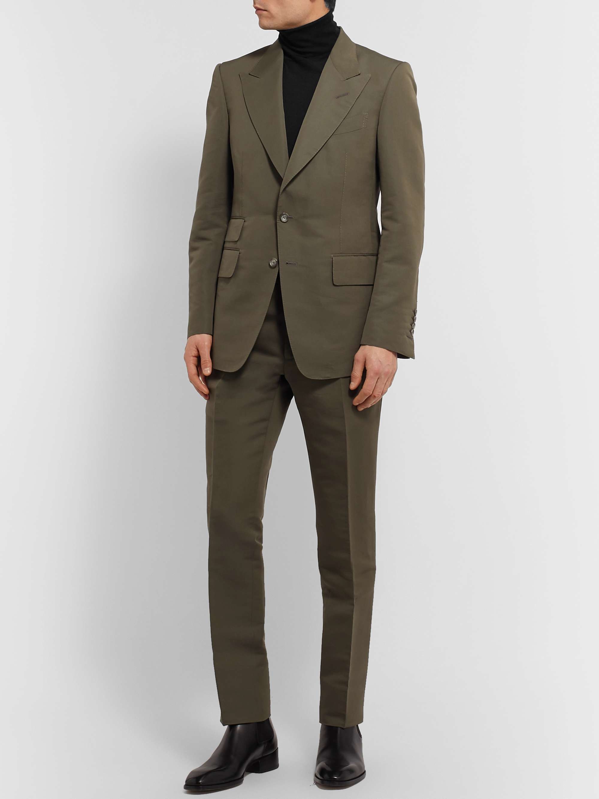 TOM FORD Slim-Fit Cashmere and Silk-Blend Rollneck for Men | MR PORTER