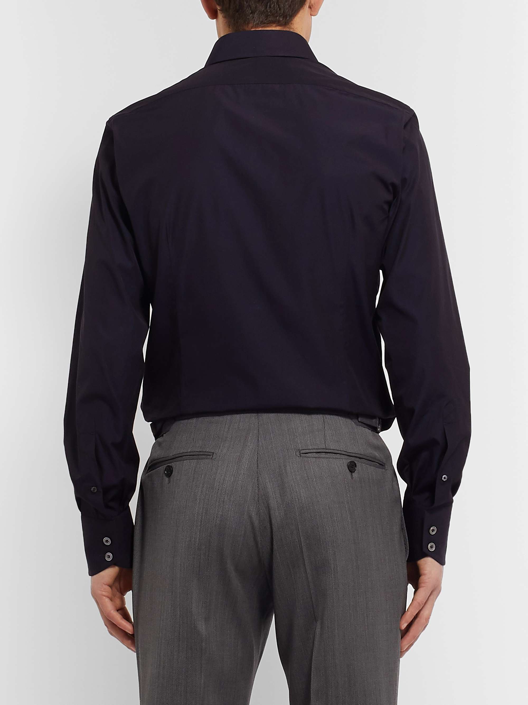 TOM FORD Slim-Fit Cotton-Poplin Shirt