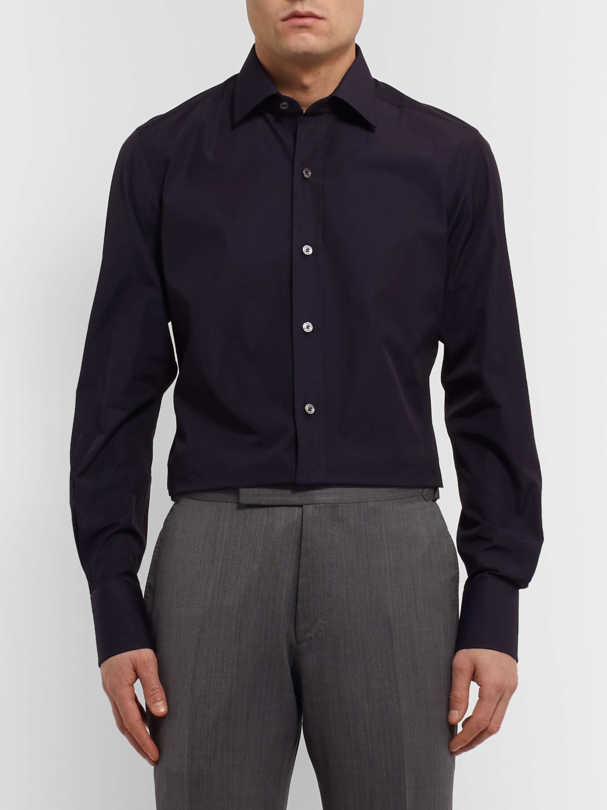 TOM FORD Slim-Fit Cotton-Poplin Shirt