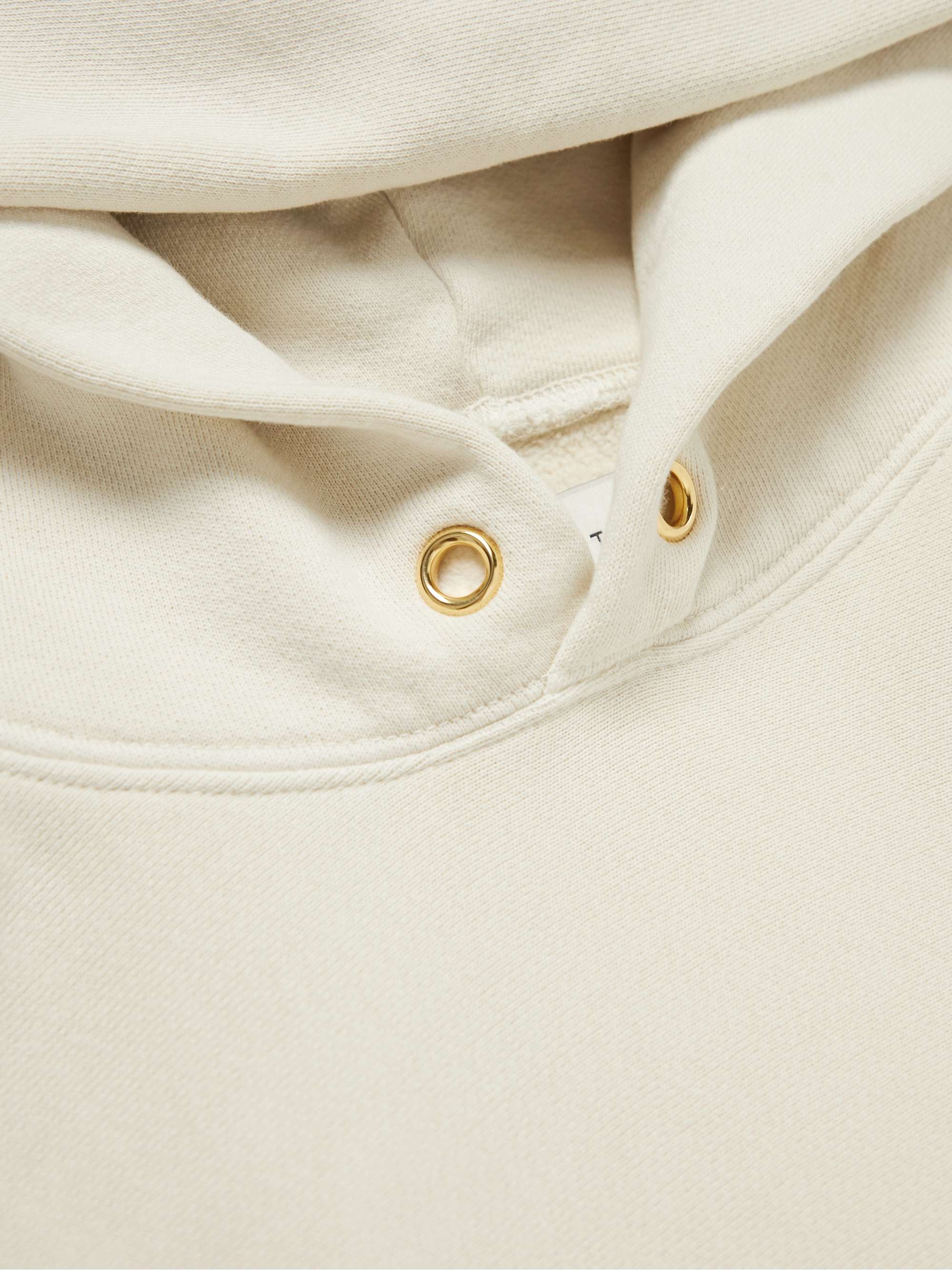 LES TIEN Garment-Dyed Cotton-Jersey Hoodie