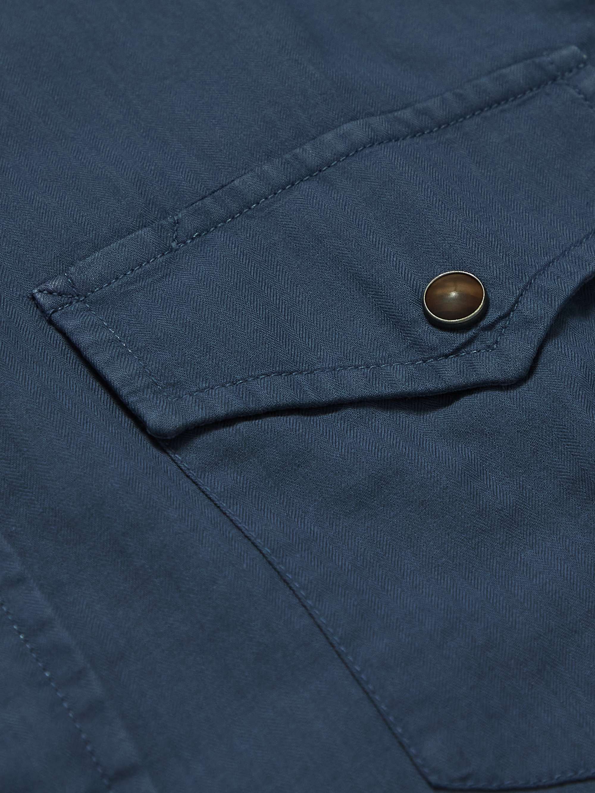 BRUNELLO CUCINELLI Herringbone Cotton Shirt