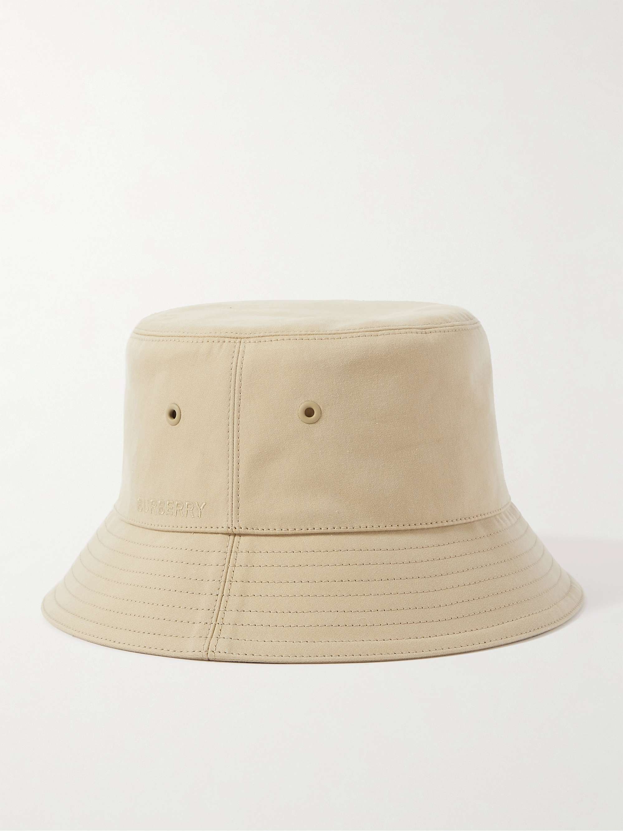 aanwijzing knop bevind zich BURBERRY Reversible Logo-Embroidered Cotton-Twill Bucket Hat | MR PORTER