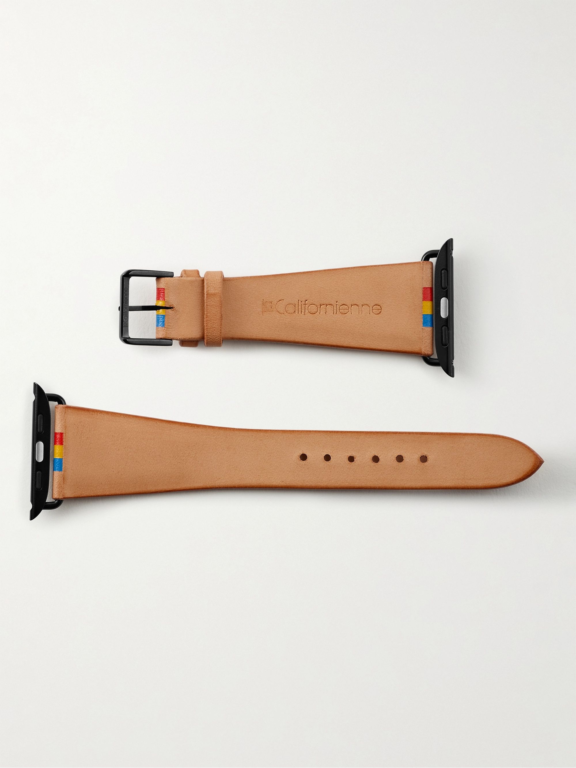 LA CALIFORNIENNE Primary Striped Leather Watch Strap
