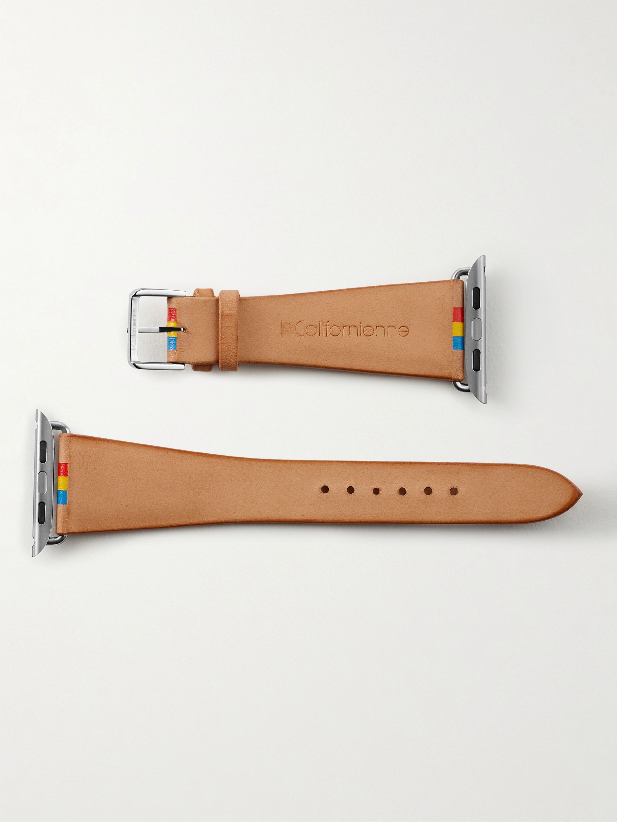 LA CALIFORNIENNE Primary Striped Leather Watch Strap | MR PORTER