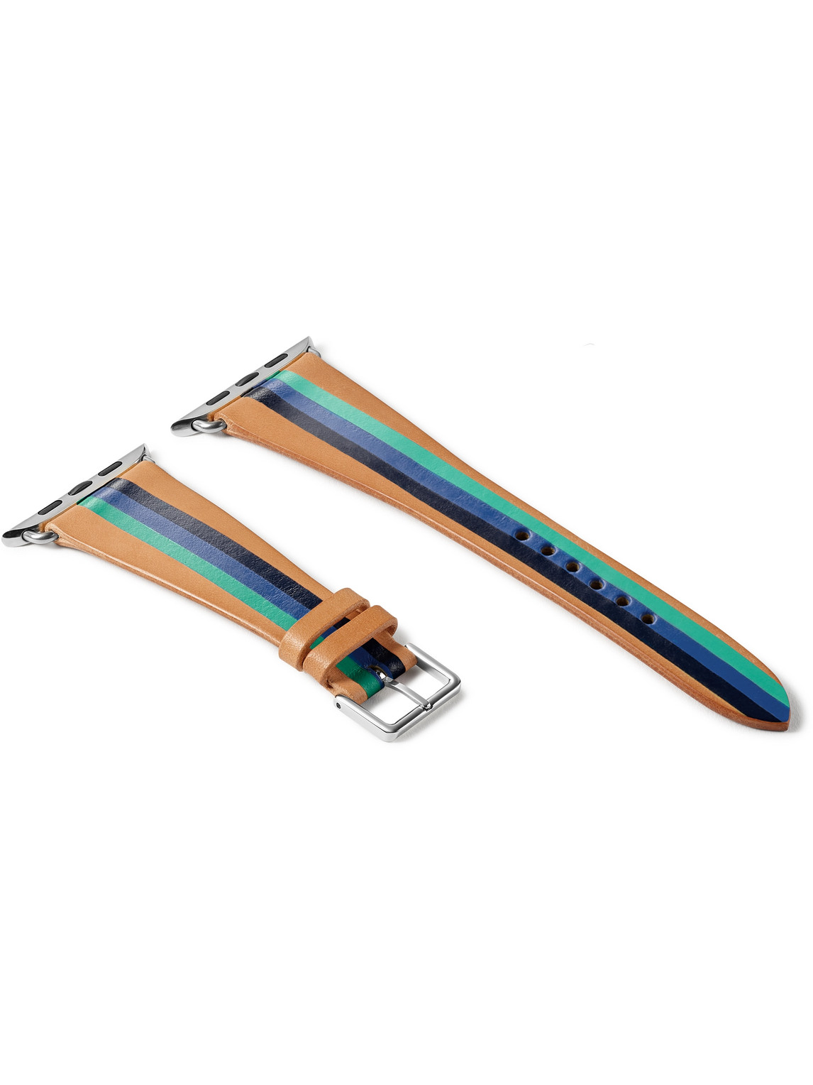 Aquatica Striped Leather Watch Strap