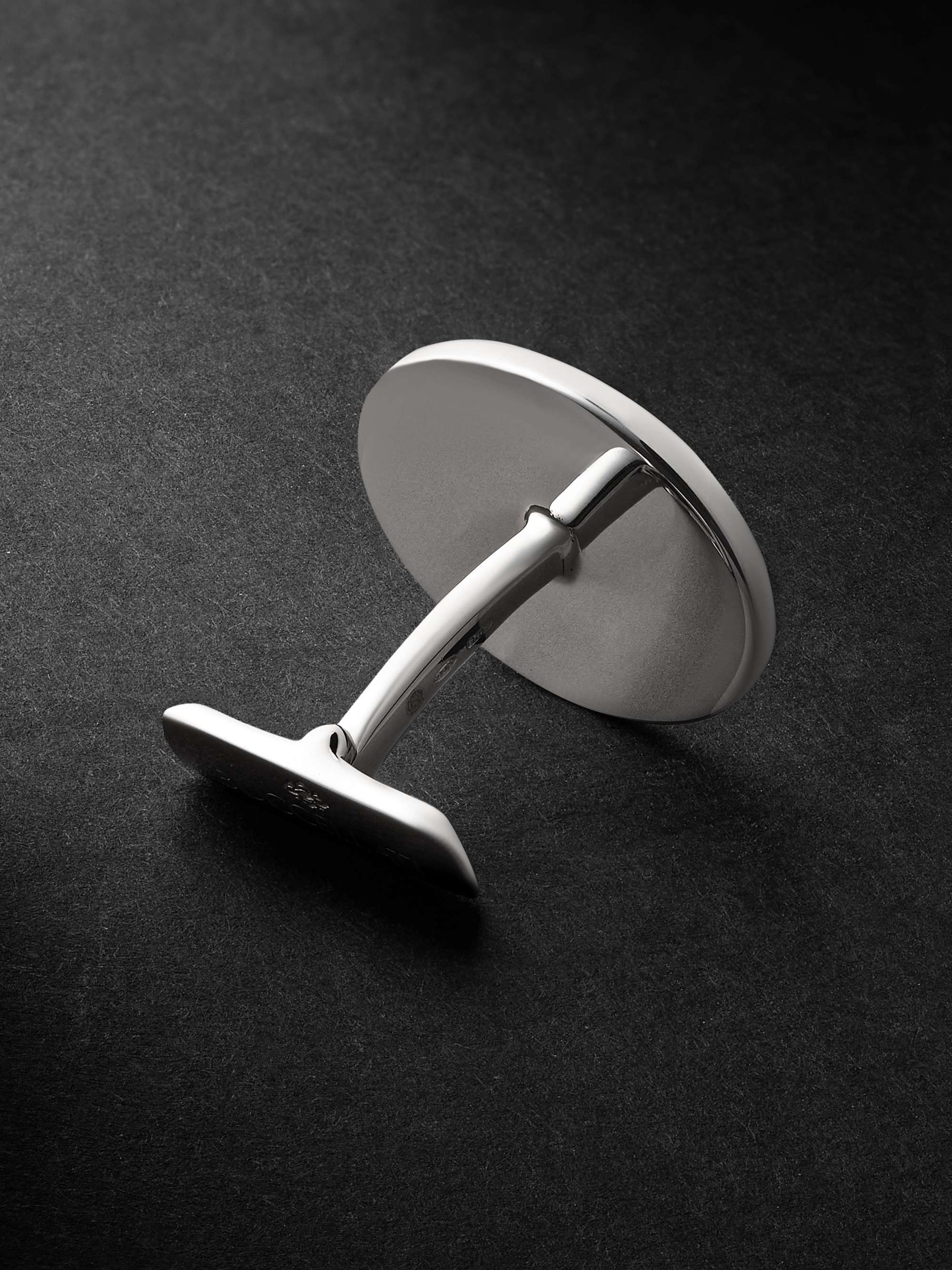 BUCCELLATI Opera Silver and Enamel Cufflinks