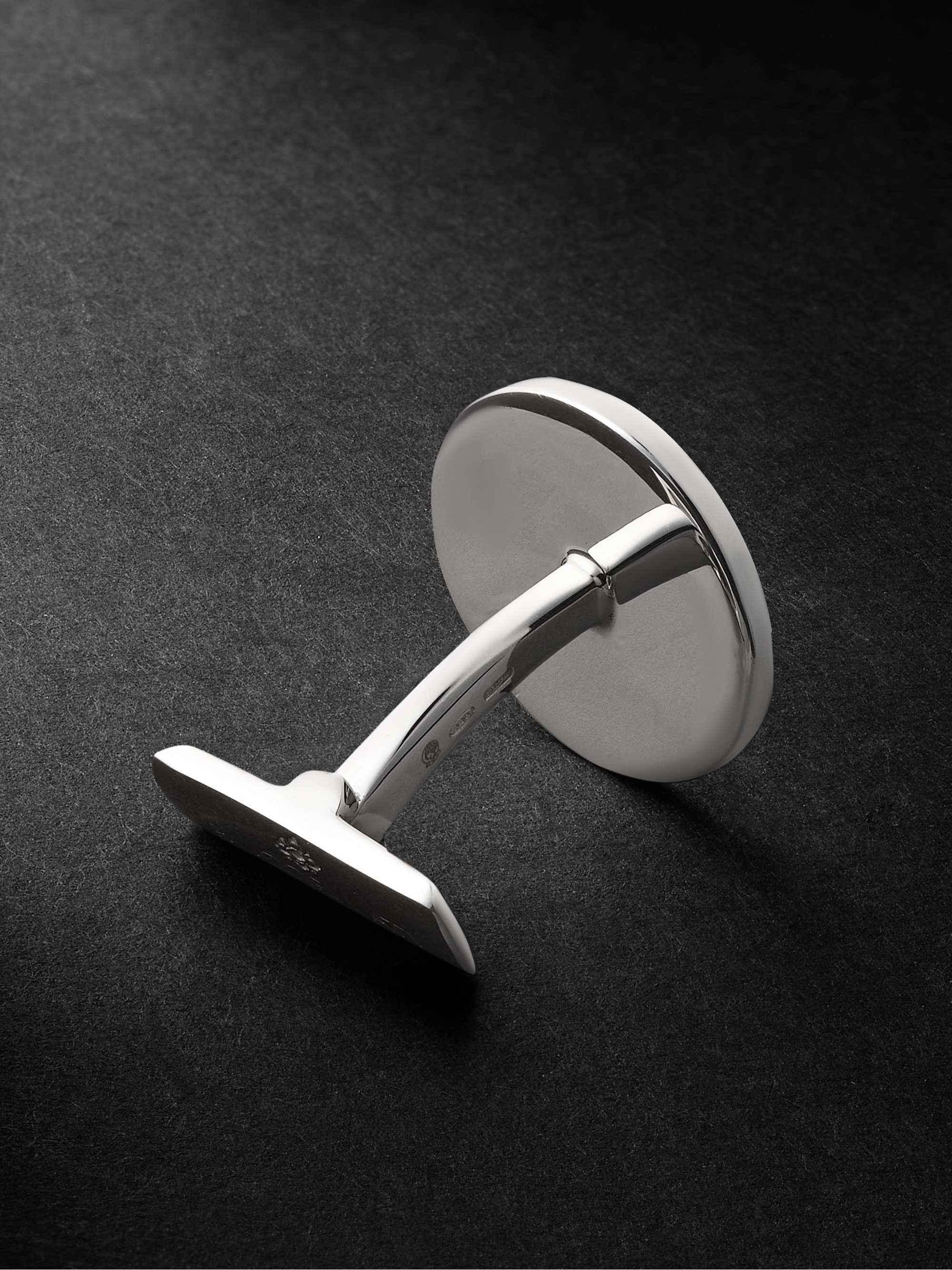 BUCCELLATI Opera Silver and Enamel Cufflinks