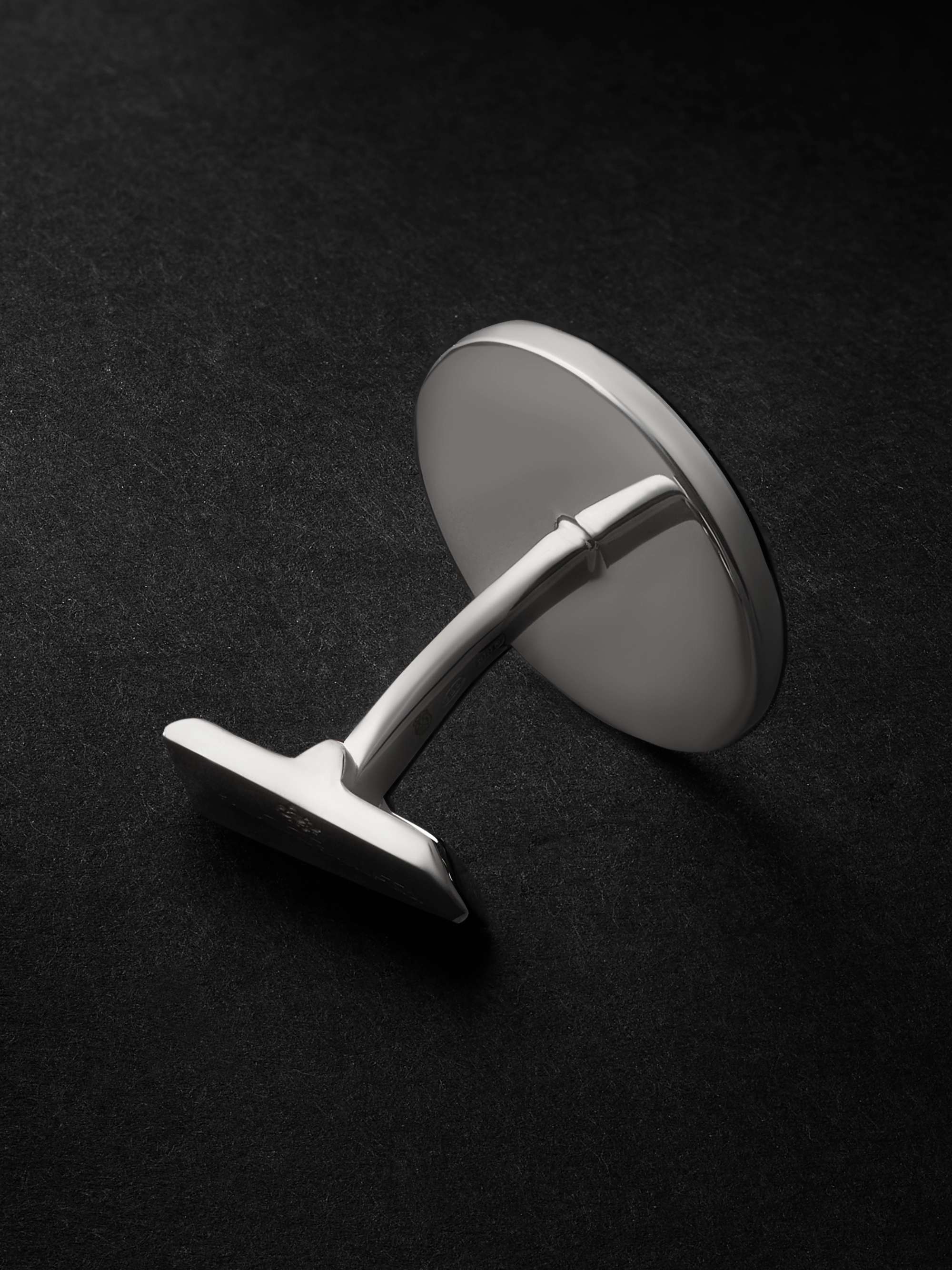 BUCCELLATI Opera Silver and Enamel Cufflinks