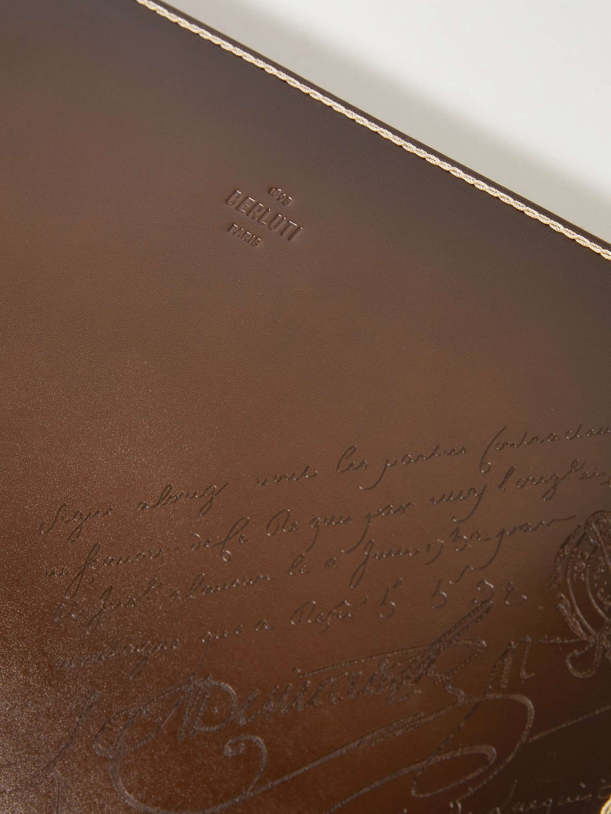 BERLUTI Scritto Venezia Leather Pouch