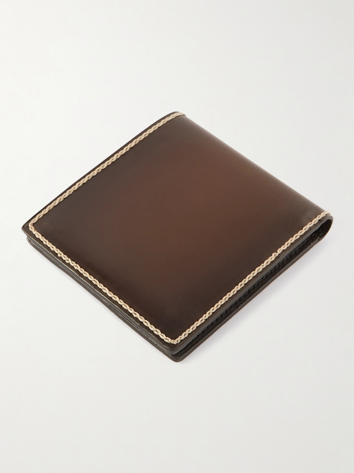 Berluti Scritto Leather Billfold Wallet In Brown