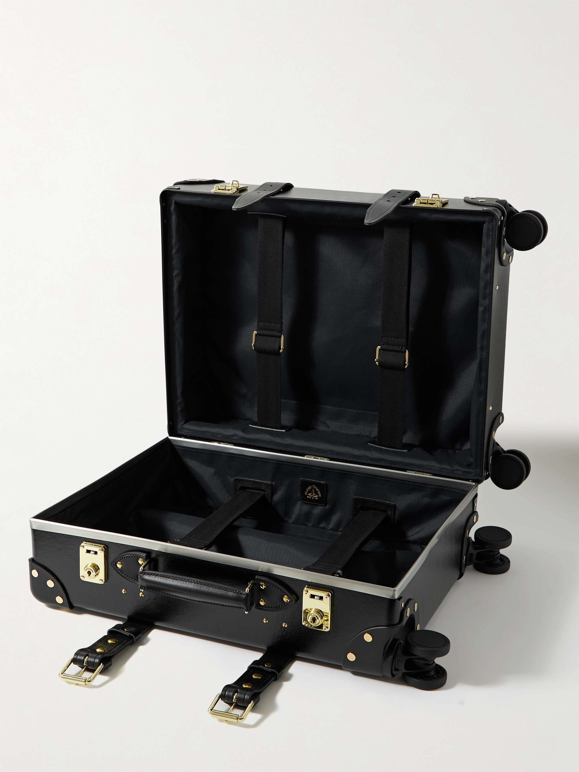 GLOBE-TROTTER Centenary Leather-Trimmed Carry-On Suitcase