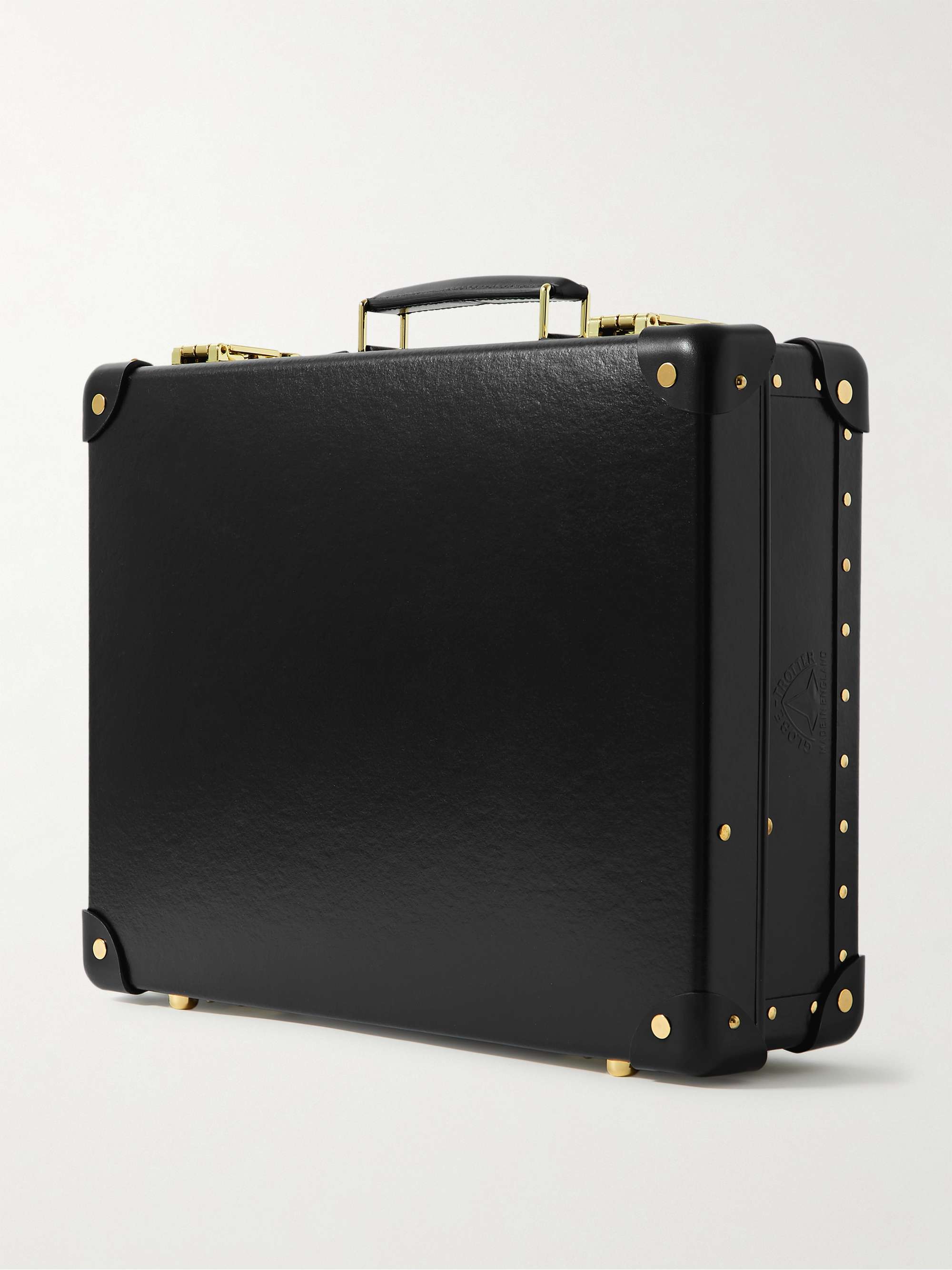 GLOBE-TROTTER Centenary Leather-Trimmed Briefcase