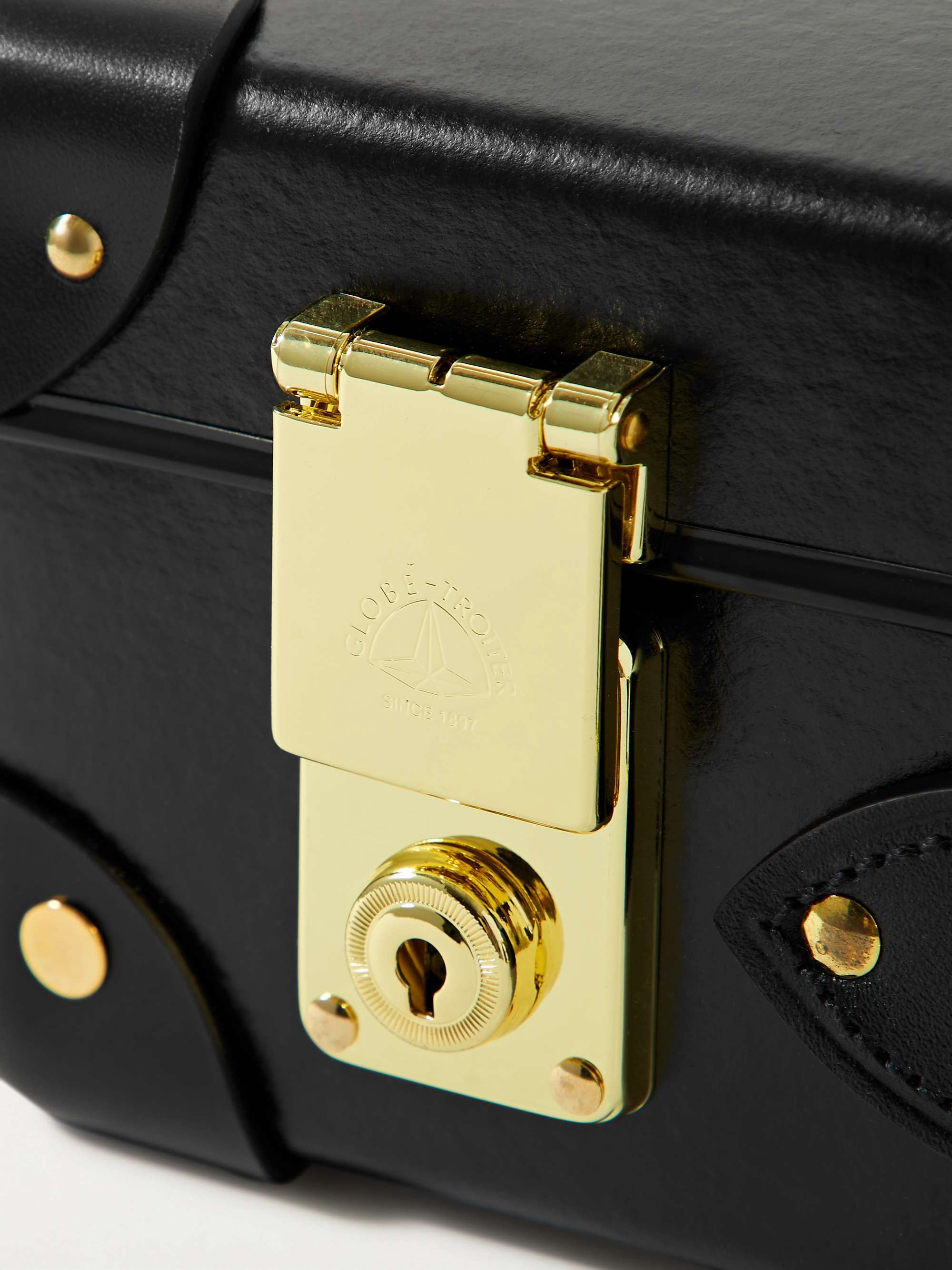 GLOBE-TROTTER Centenary Leather-Trimmed Briefcase