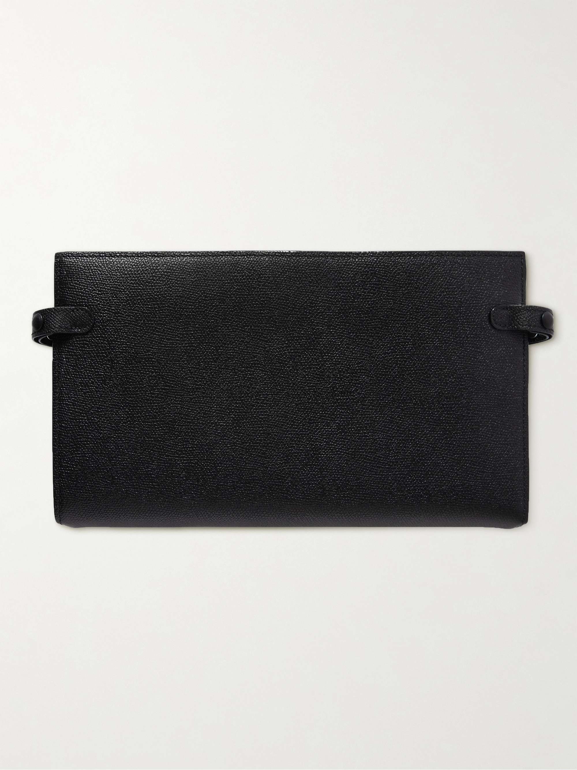 VALEXTRA Pebble-Grain Leather Tech Case