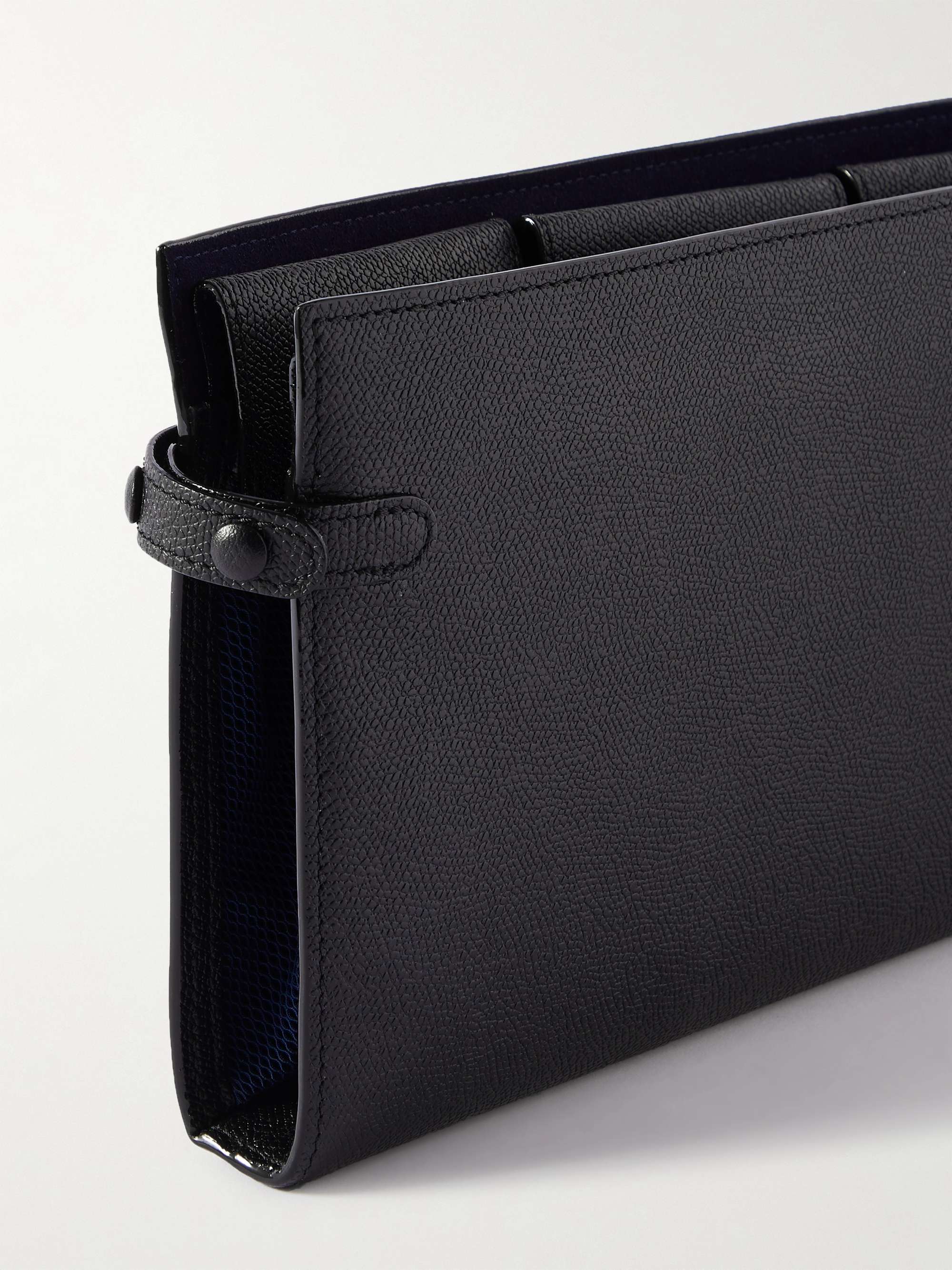 VALEXTRA Pebble-Grain Leather Tech Case