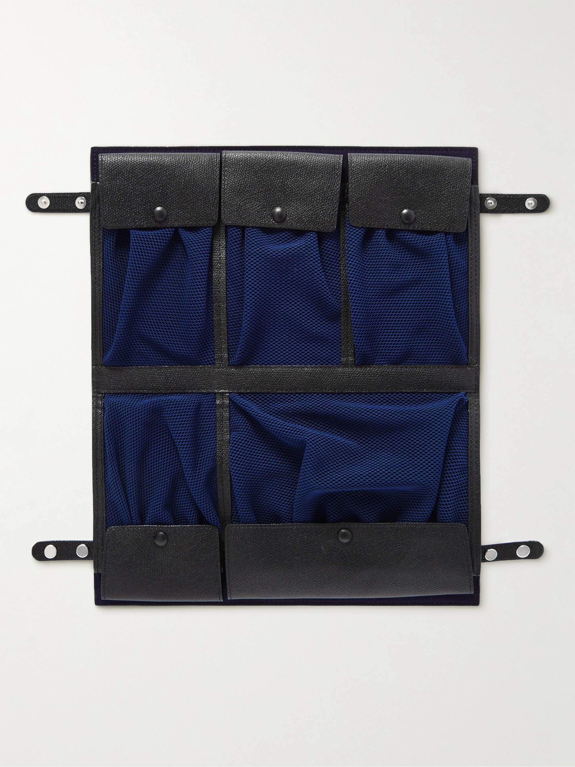 VALEXTRA Pebble-Grain Leather Tech Case