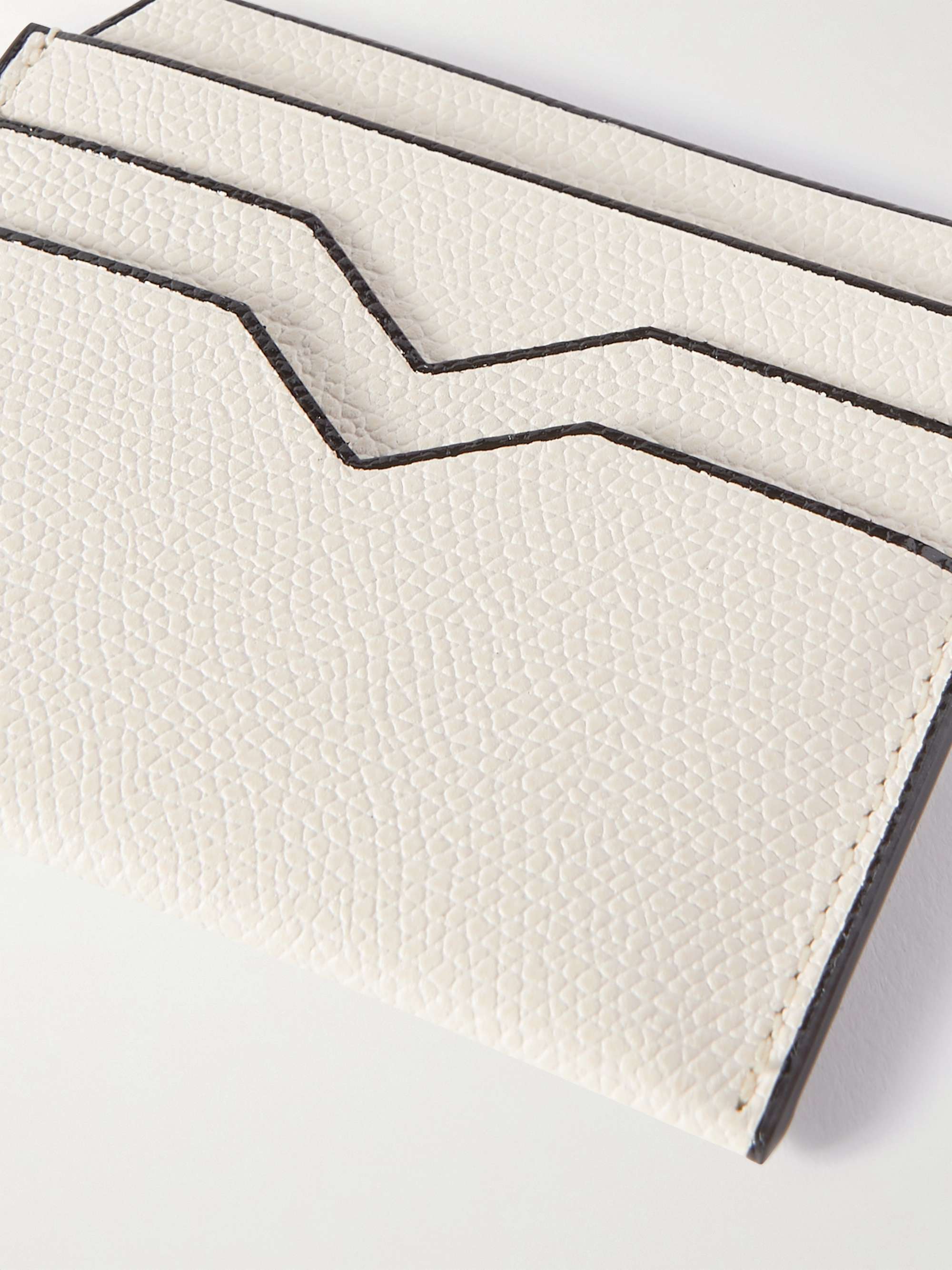 VALEXTRA Pebble-Grain Leather Cardholder