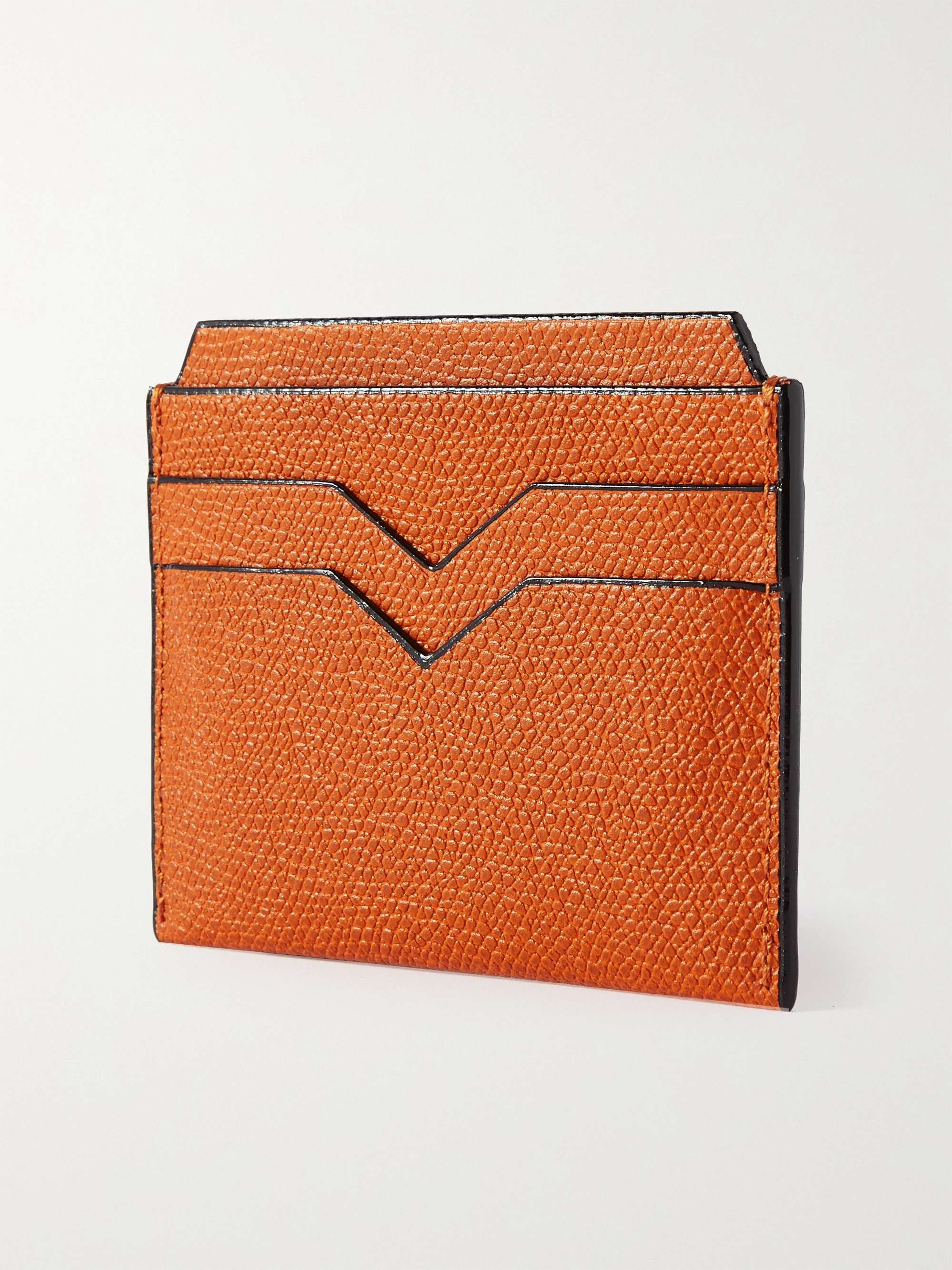 VALEXTRA Pebble-Grain Leather Cardholder