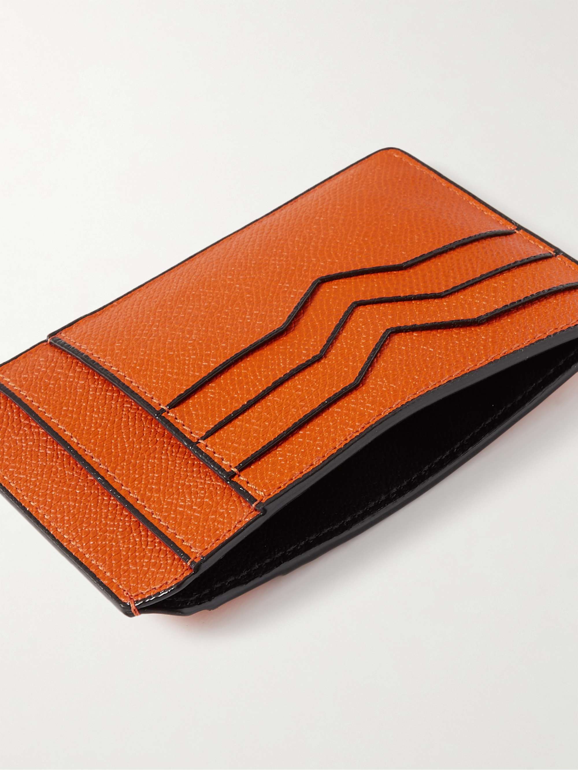 VALEXTRA Pebble-Grain Leather Cardholder