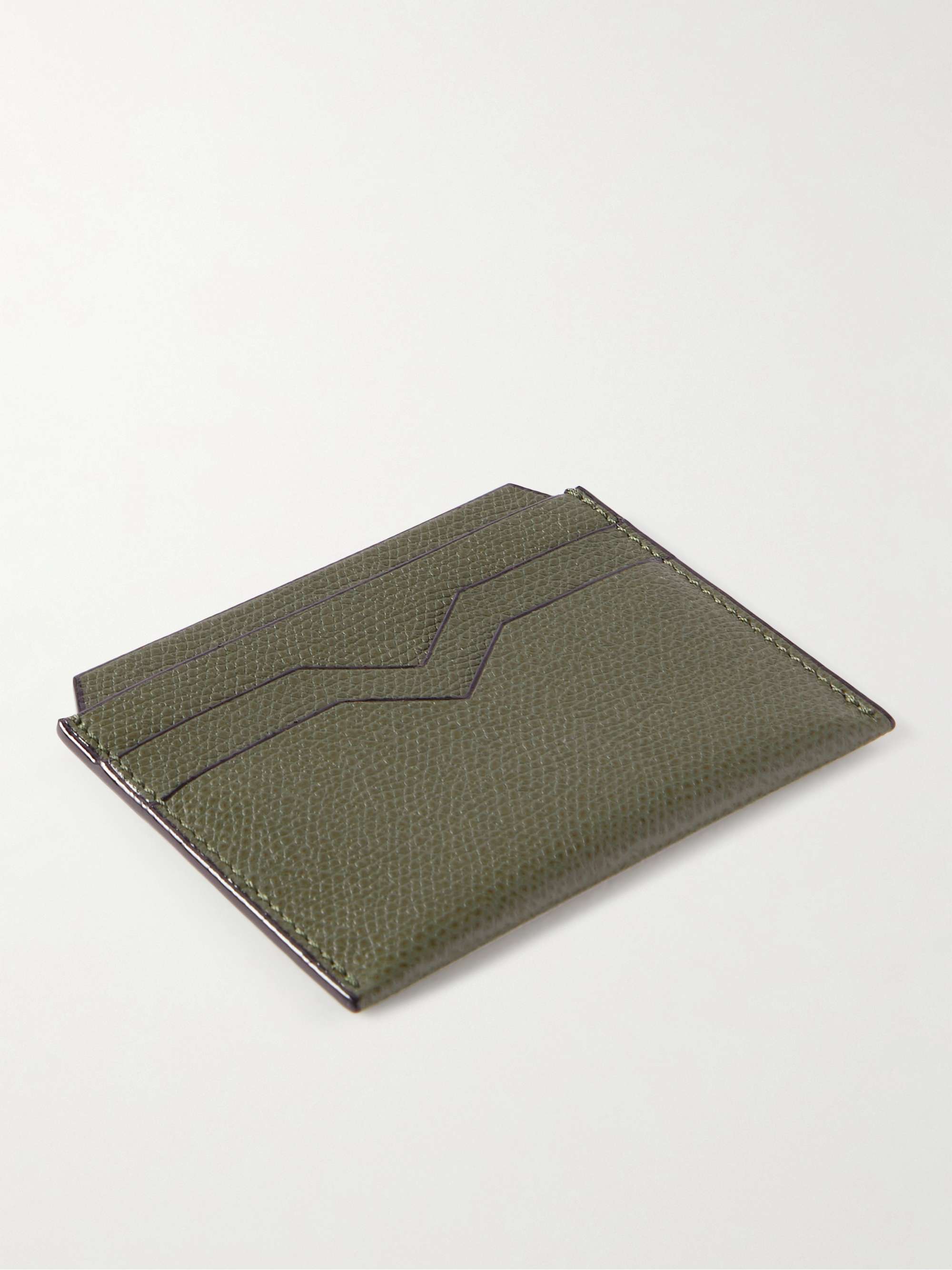 VALEXTRA Pebble-Grain Leather Cardholder