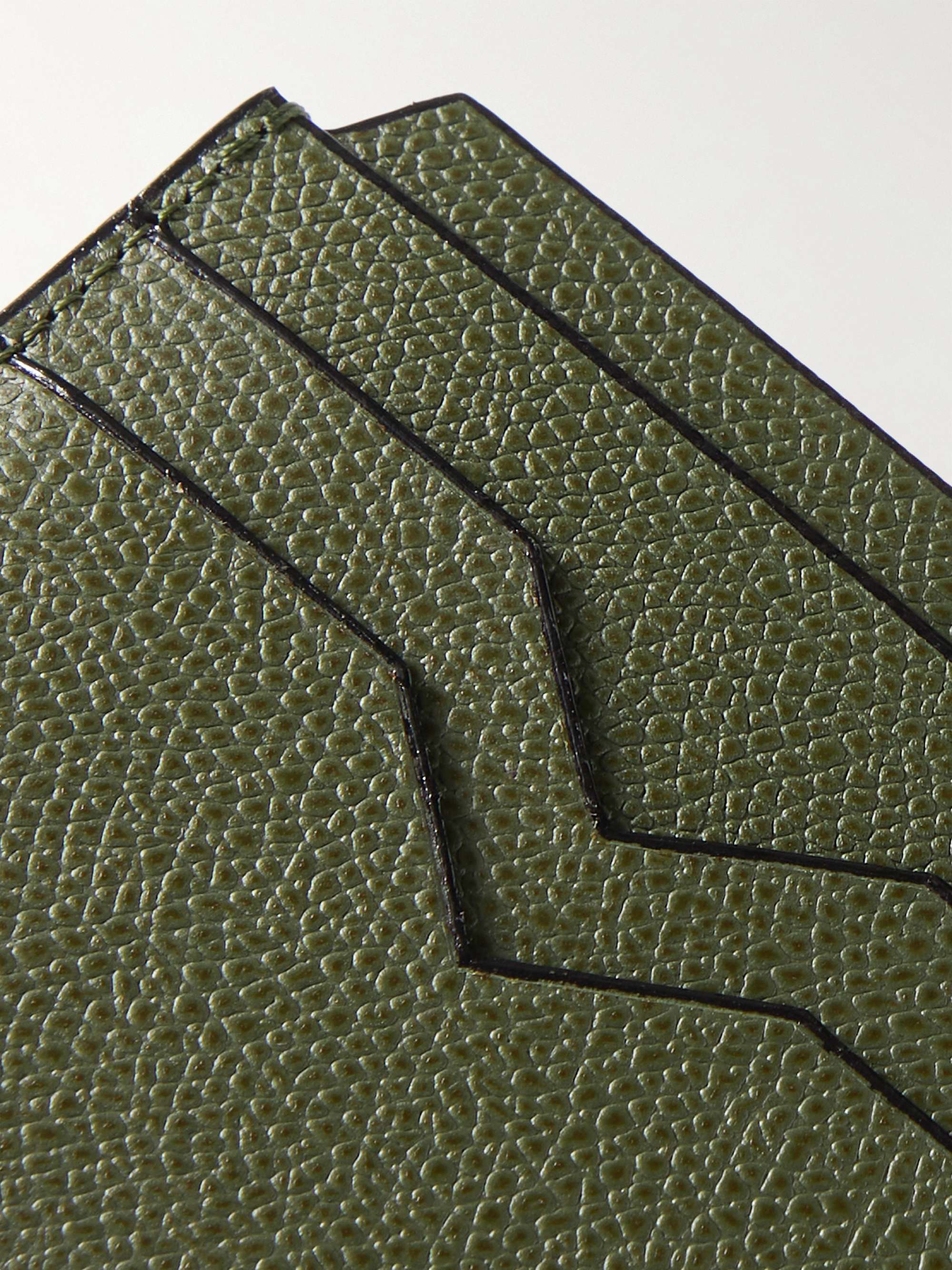VALEXTRA Pebble-Grain Leather Cardholder