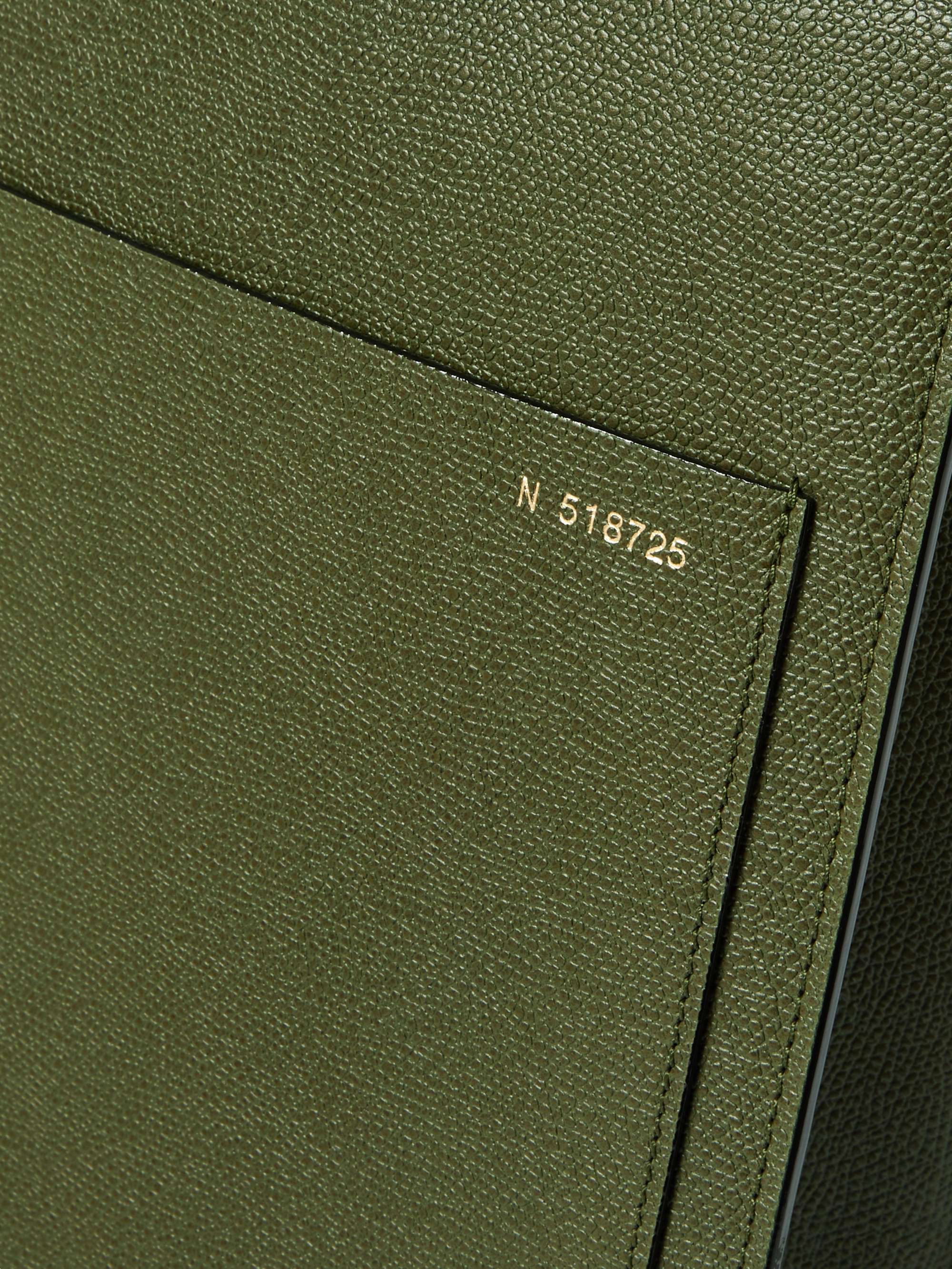 VALEXTRA Pebble-Grain Leather Tote Bag