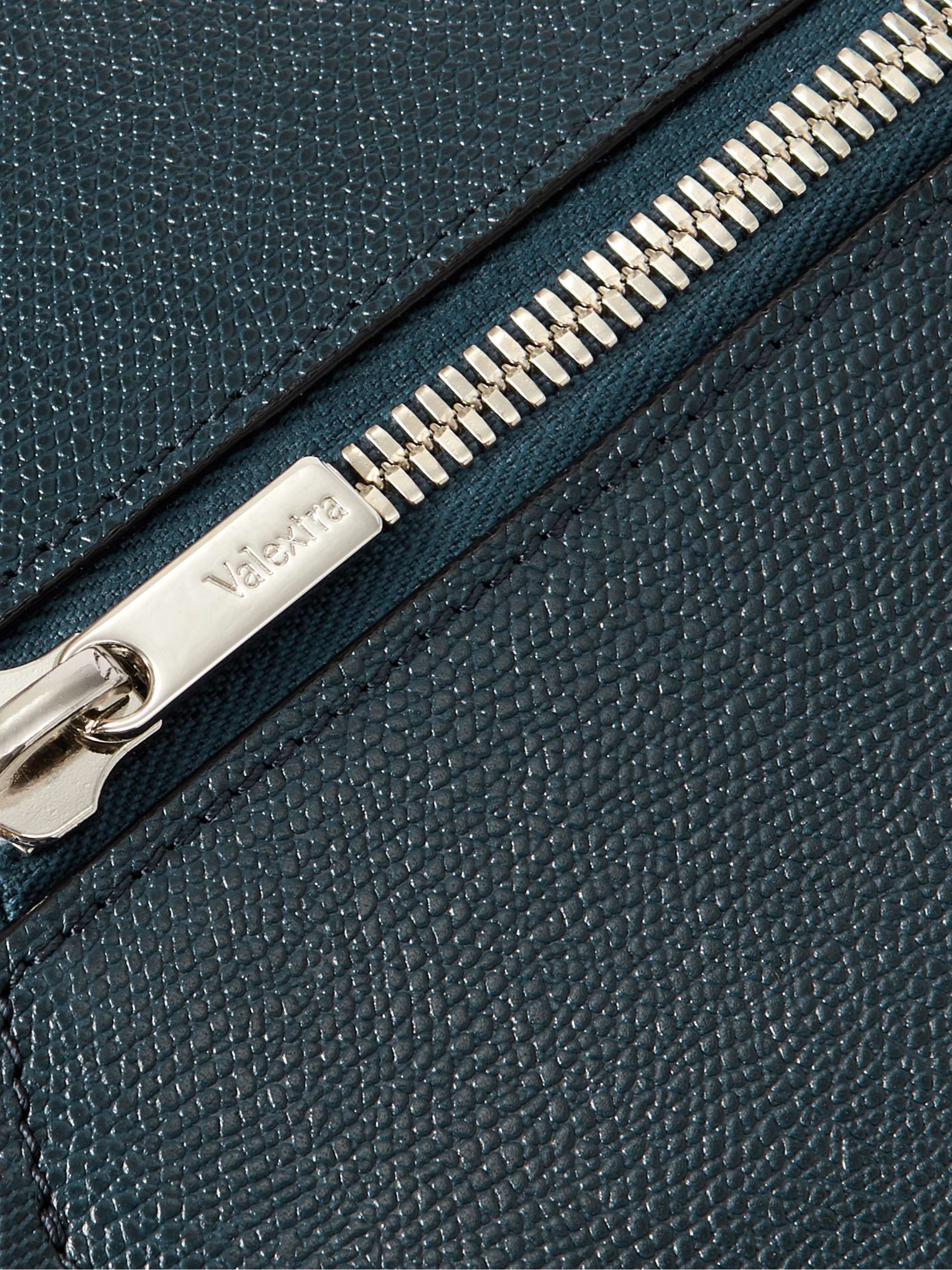 VALEXTRA Boston Pebble-Grain Leather Duffle Bag