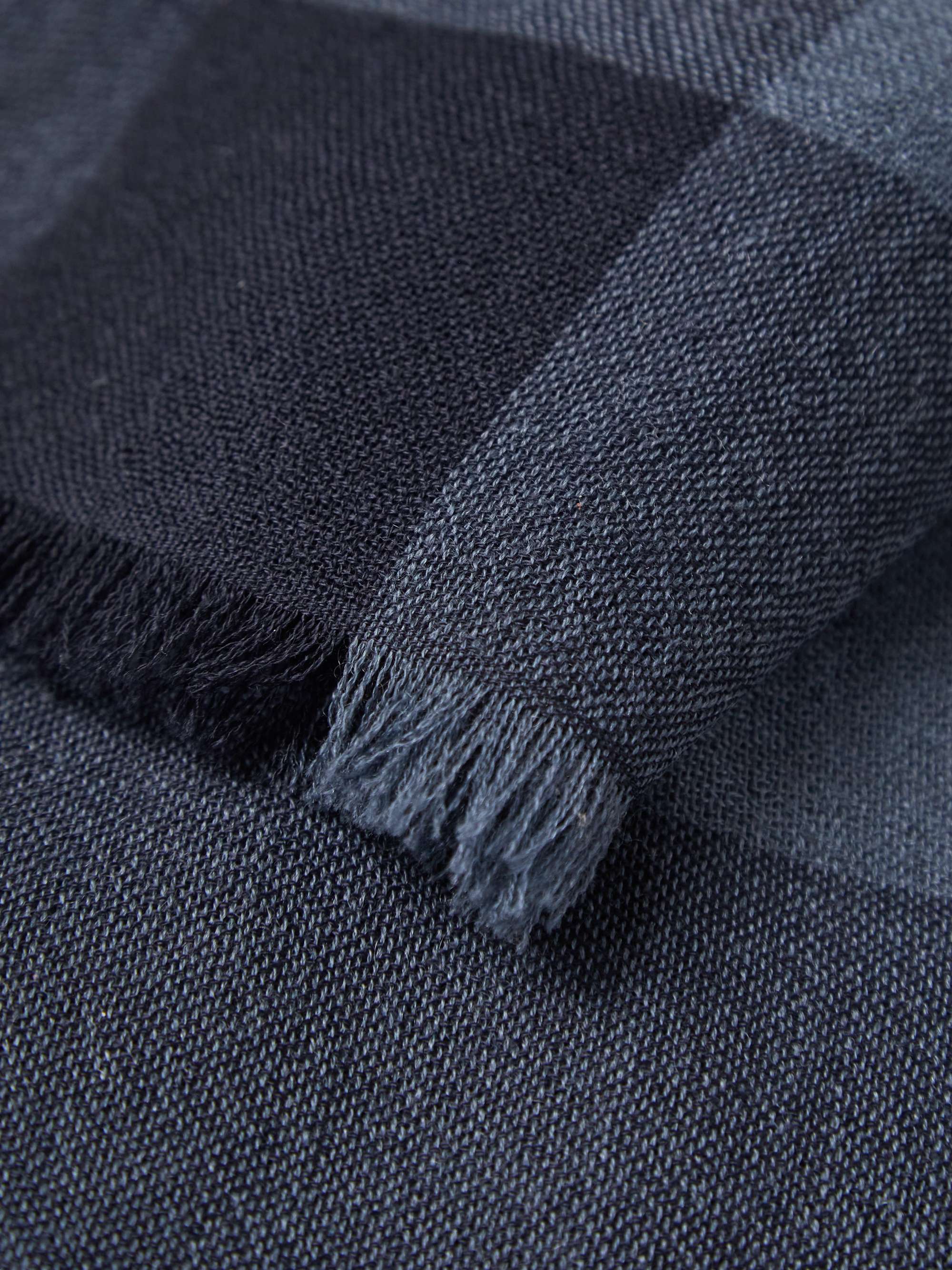 LORO PIANA Fringed Checked Brushed-Cashmere Scarf