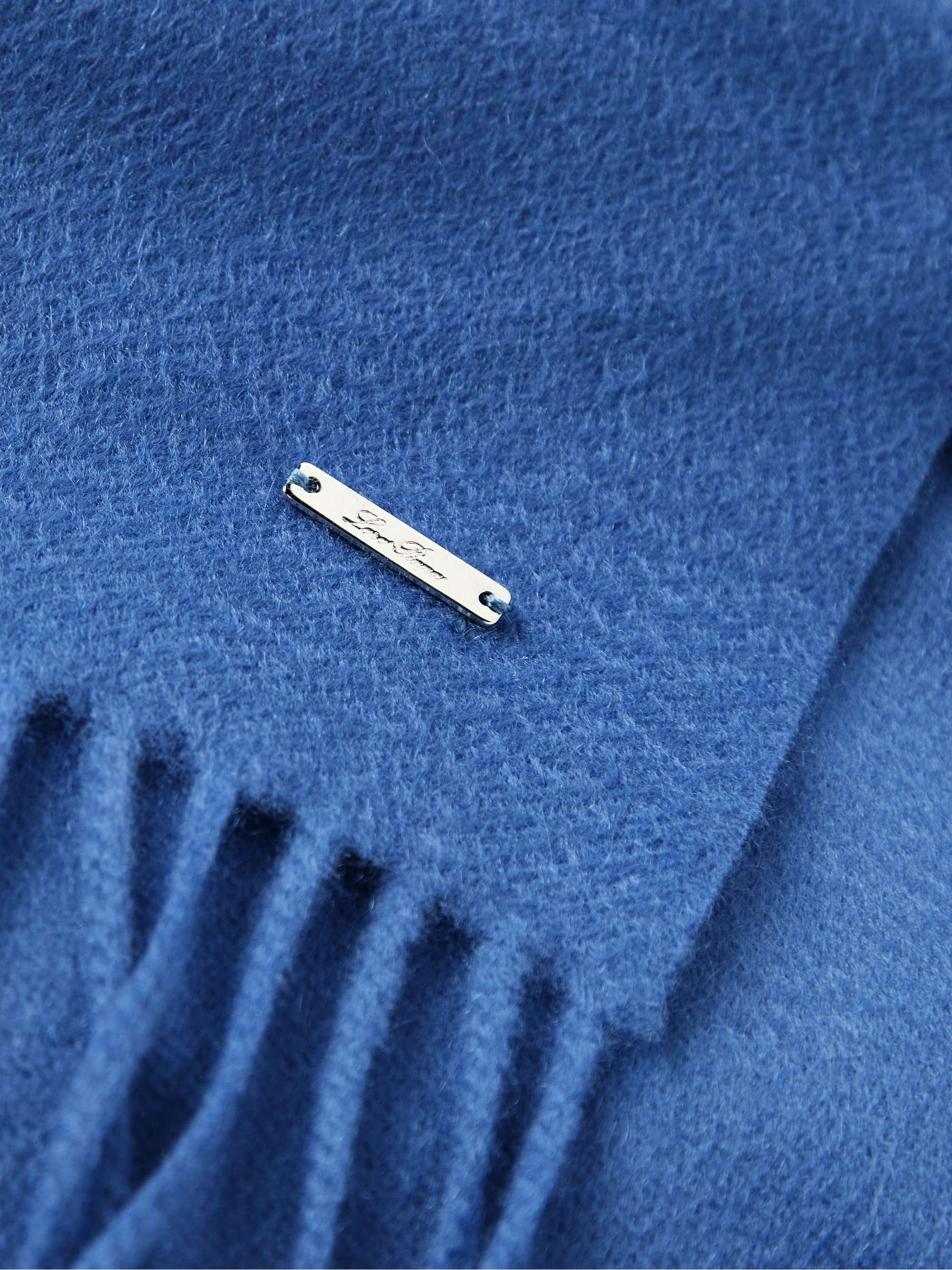 LORO PIANA Fringed Cashmere Scarf