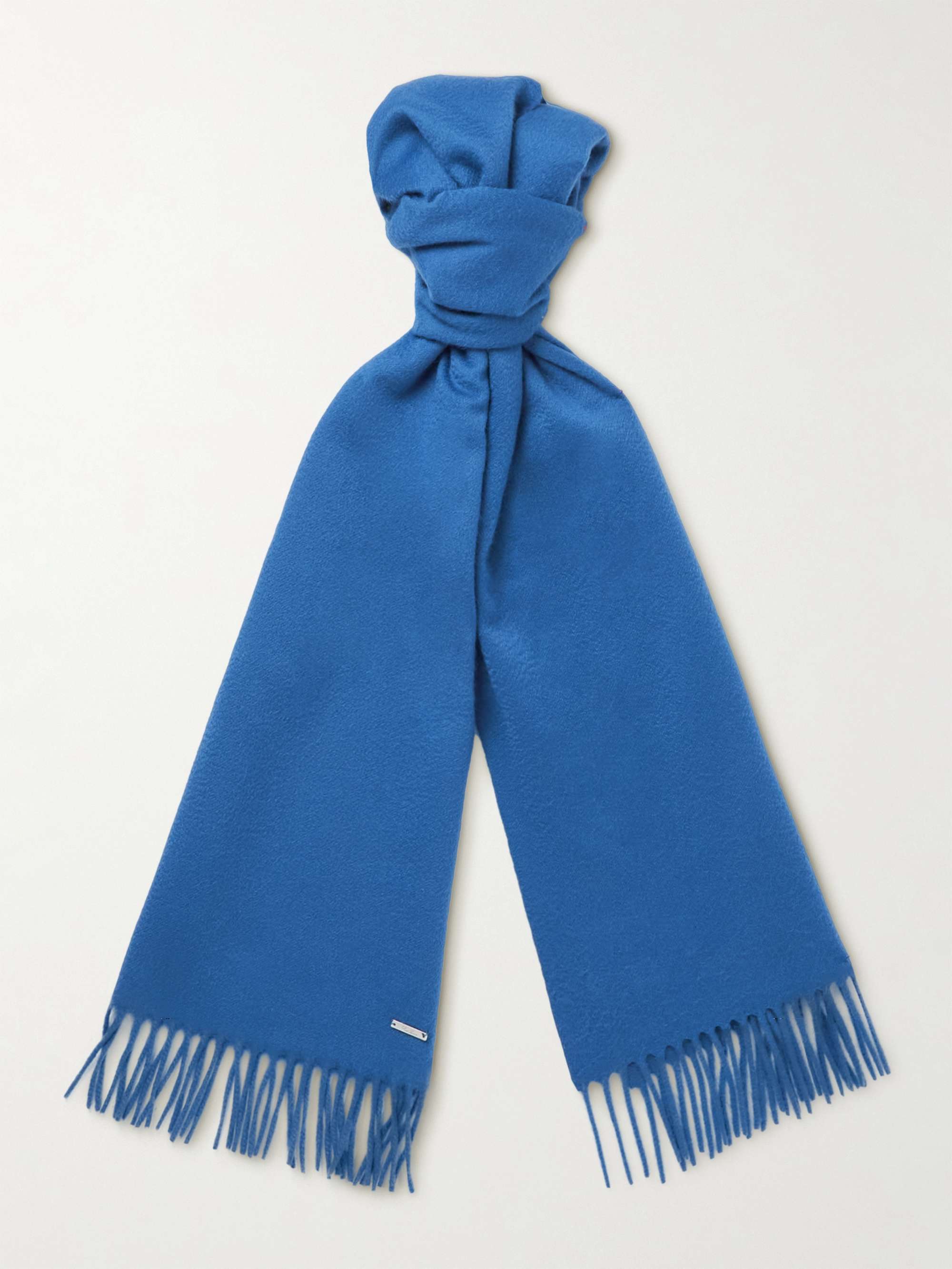 Loro Piana Men's Fringed Cashmere Scarf