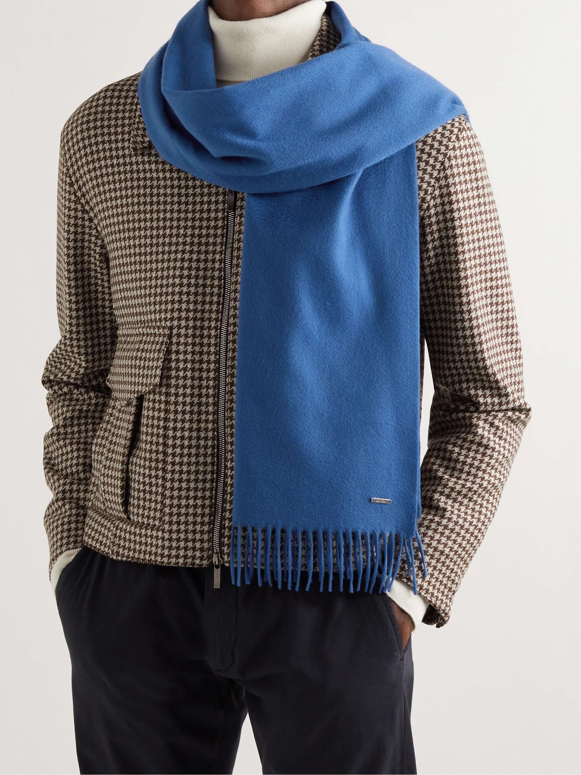 LORO PIANA Fringed Cashmere Scarf