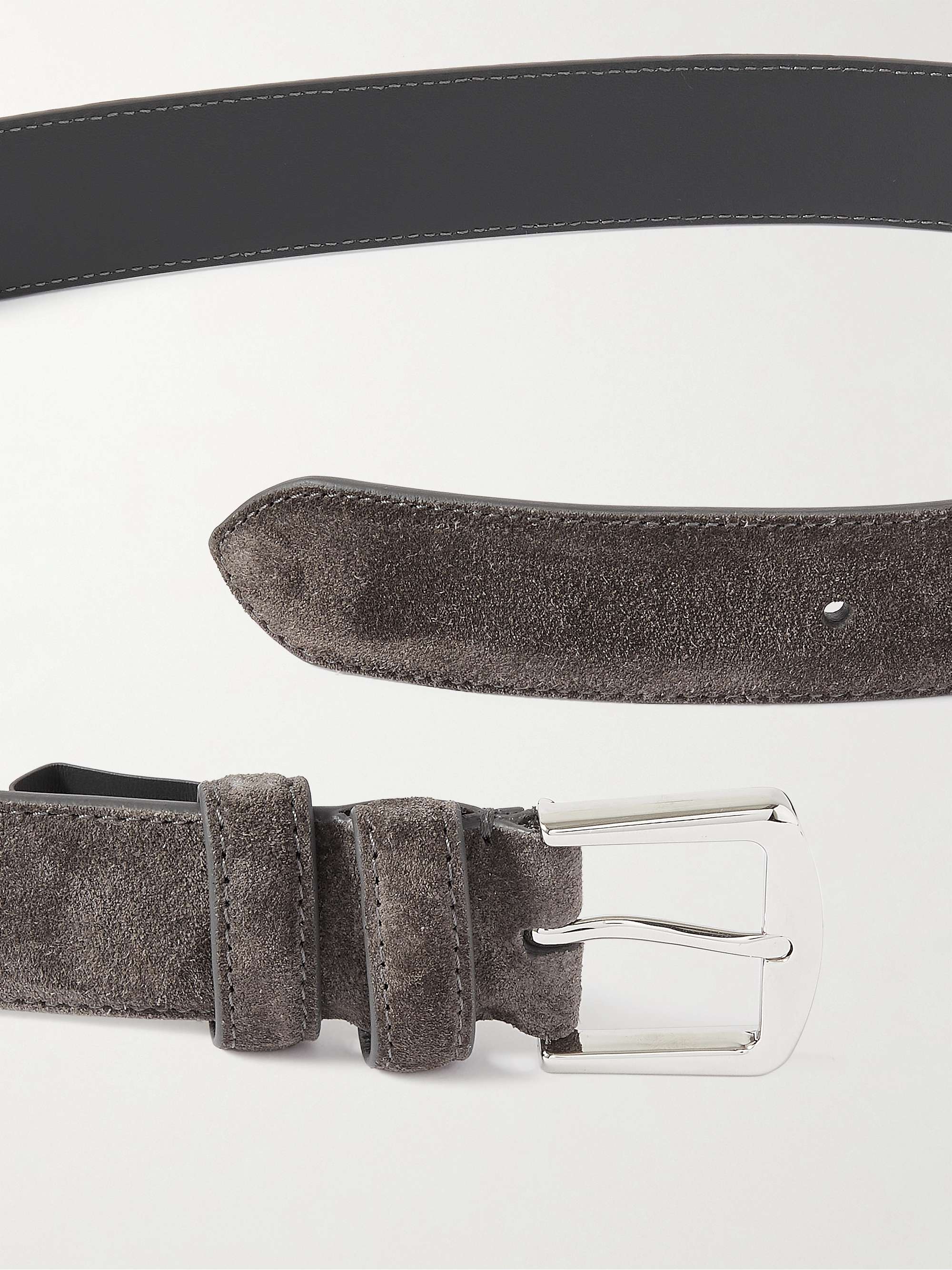 LORO PIANA 3.5cm Suede Belt