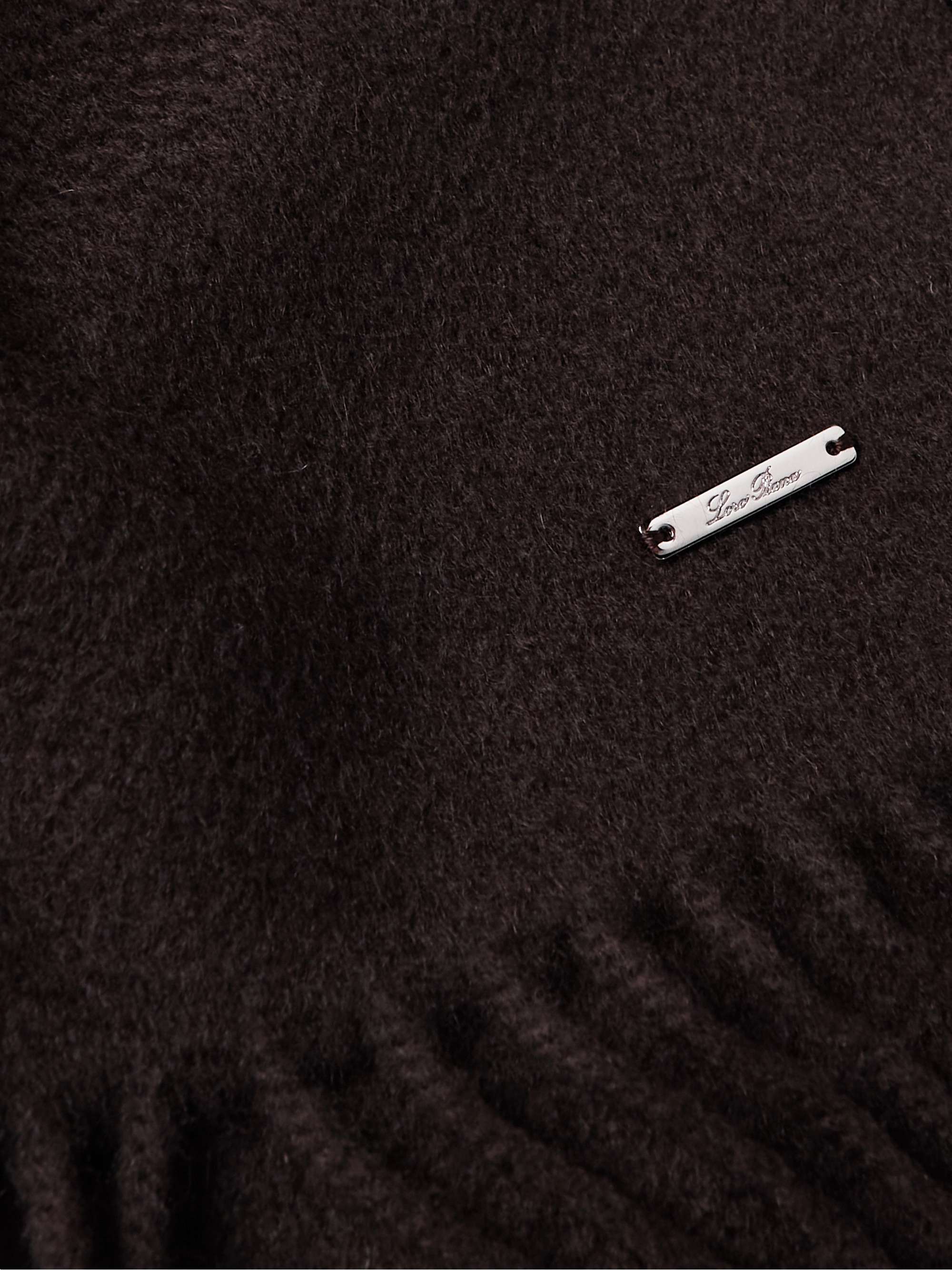 LORO PIANA Fringed Cashmere Scarf
